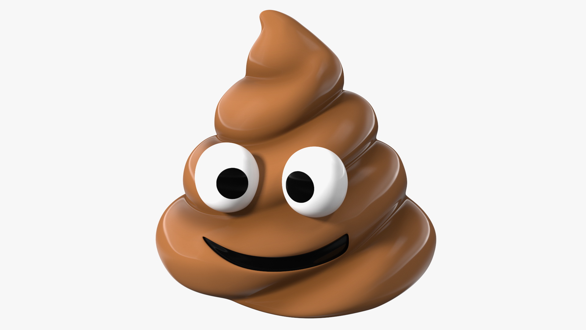 Poop Emoji Smiling Set 3D