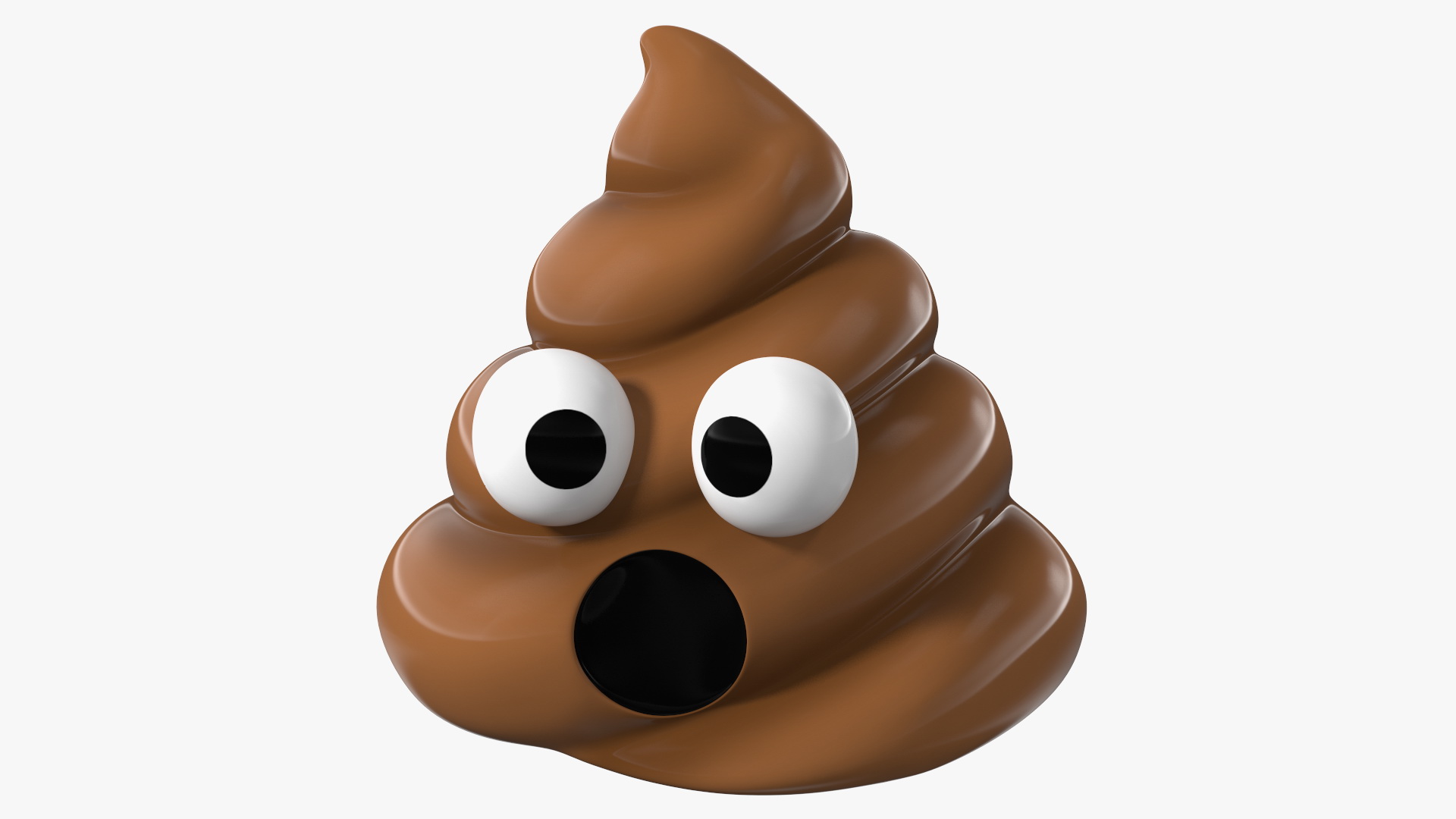 Poop Emoji Smiling Set 3D