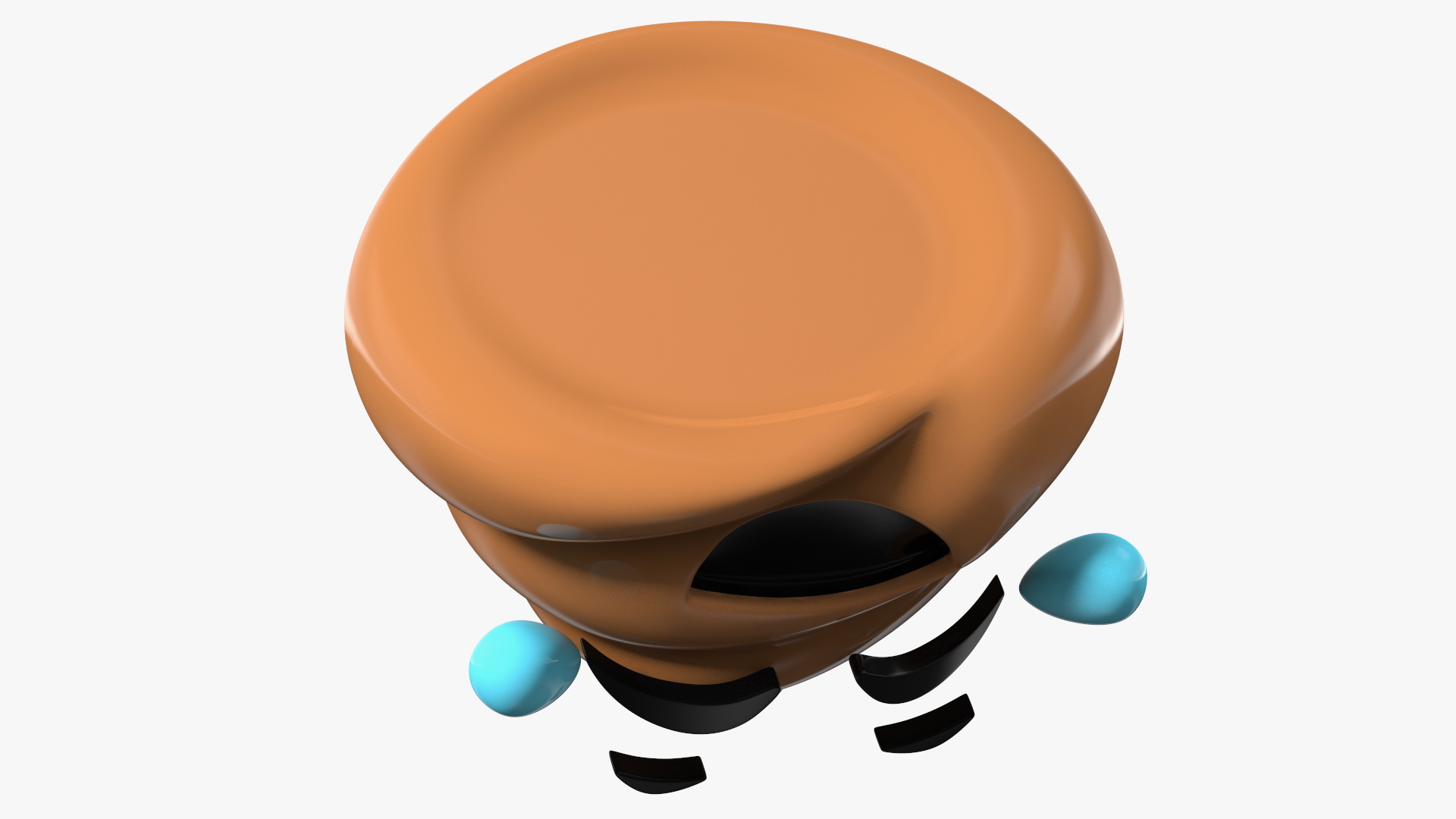 Poop Emoji Smiling Set 3D