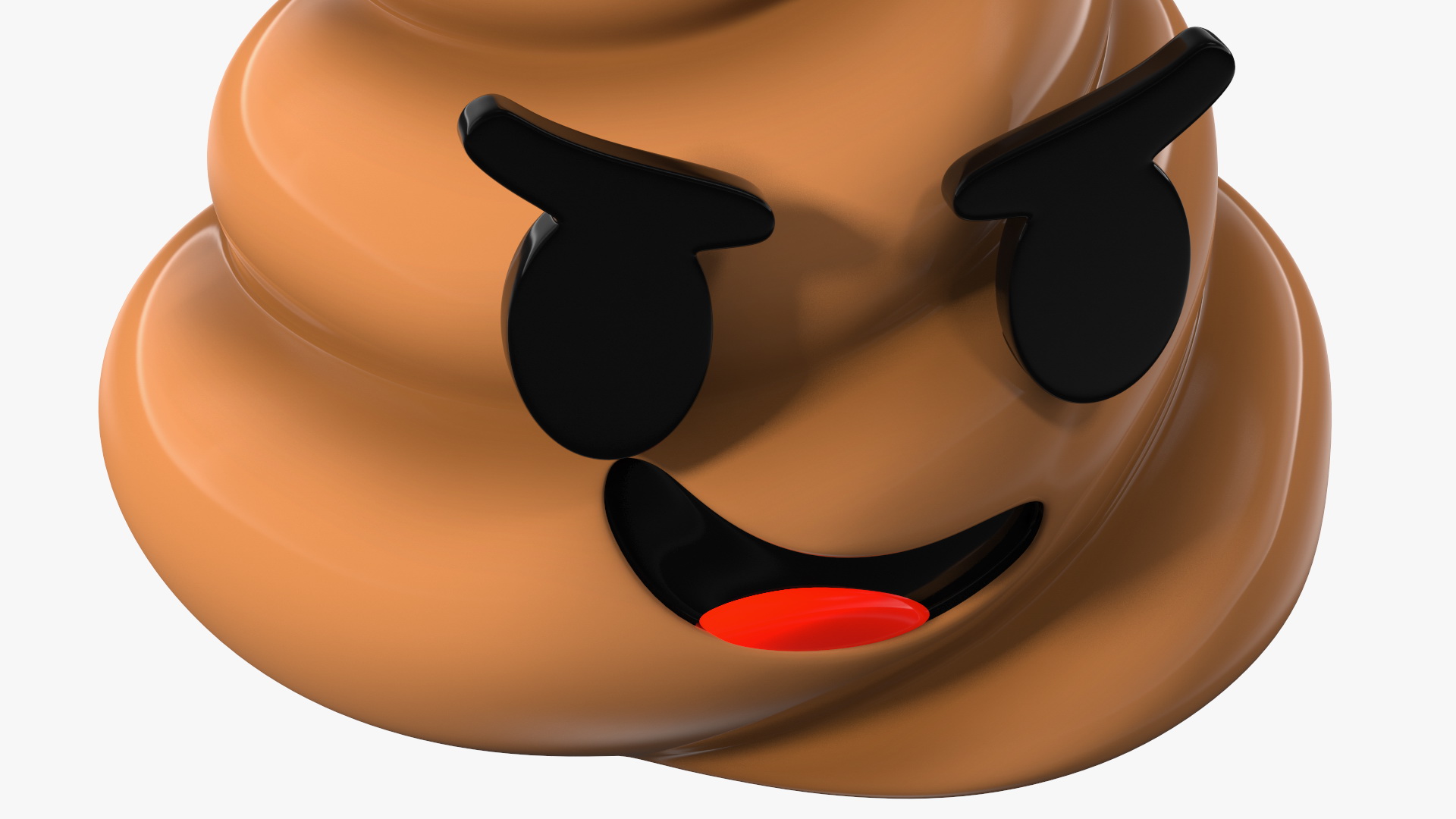 Poop Emoji Smiling Set 3D