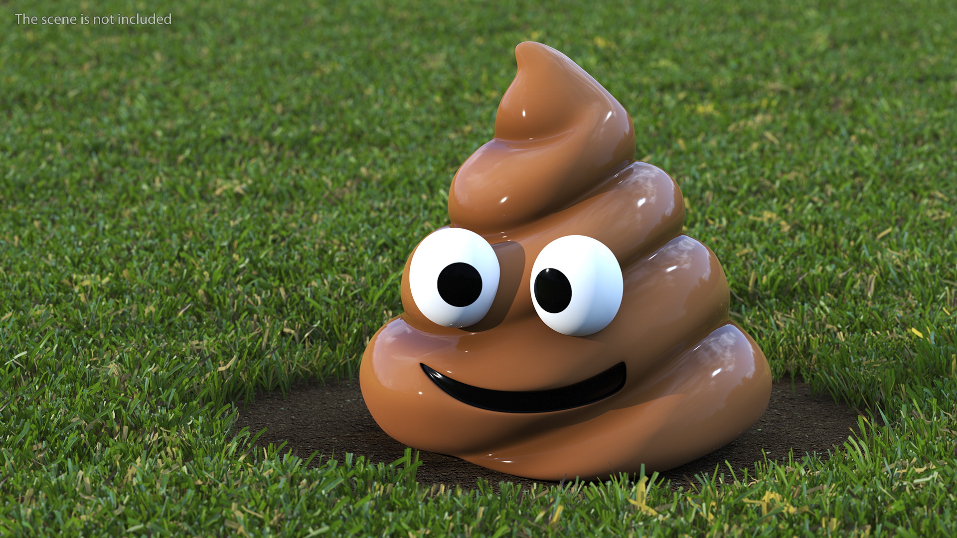 Poop Emoji Smiling Set 3D