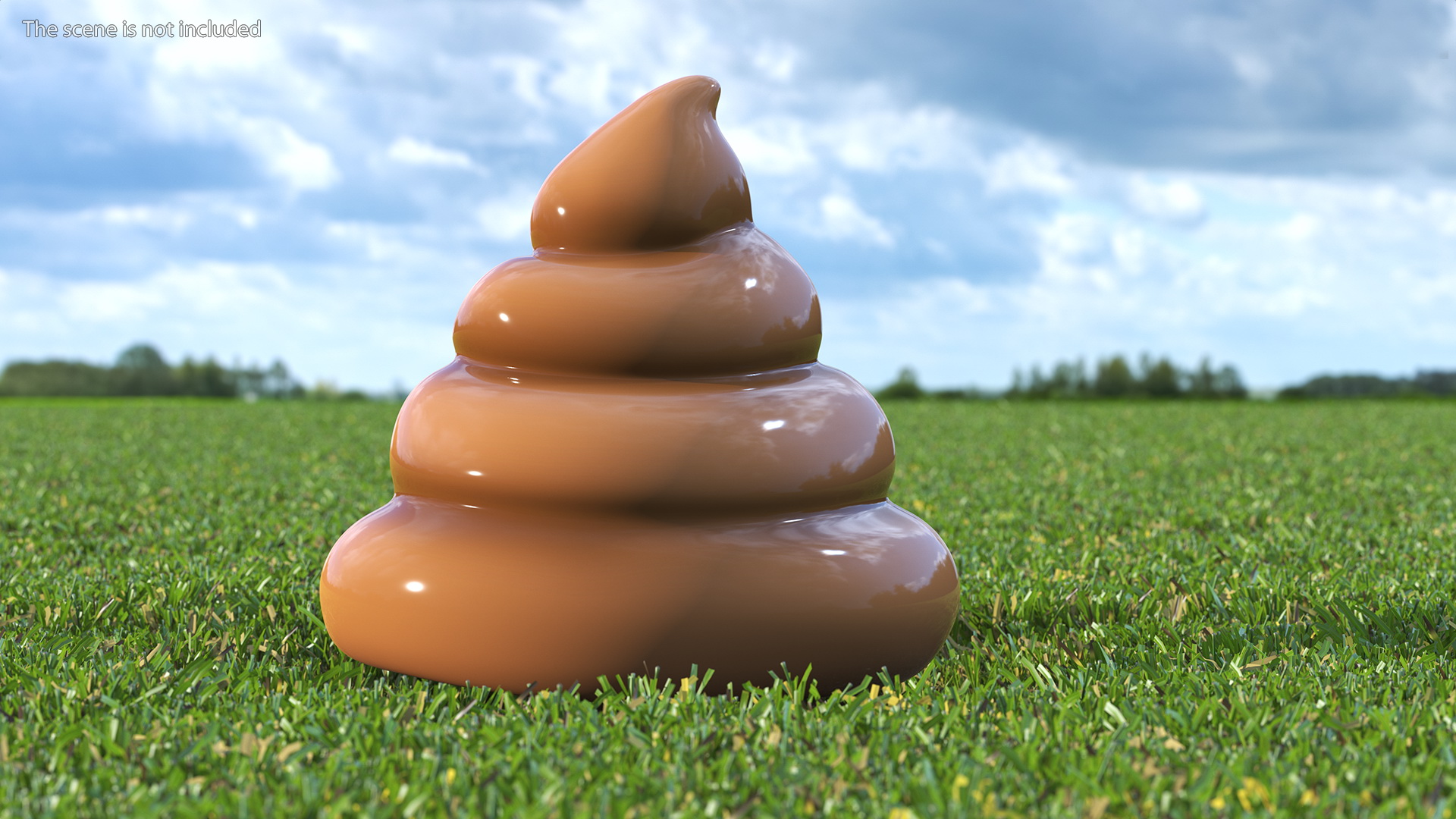 Poop Emoji Smiling Set 3D
