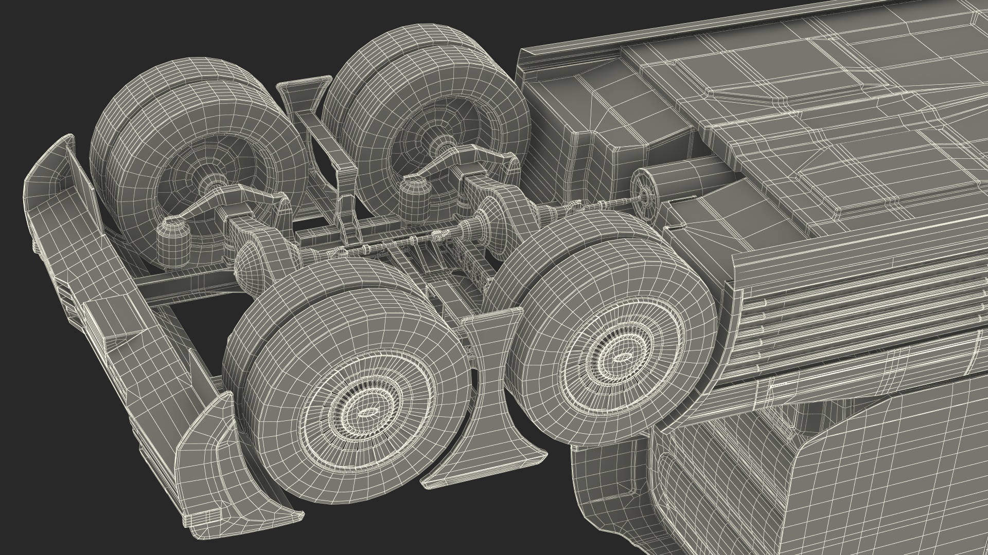 3D Heavy Duty Hydrogen Semi Truck Hyundai HDC-6 Neptune Rigged for Maya model