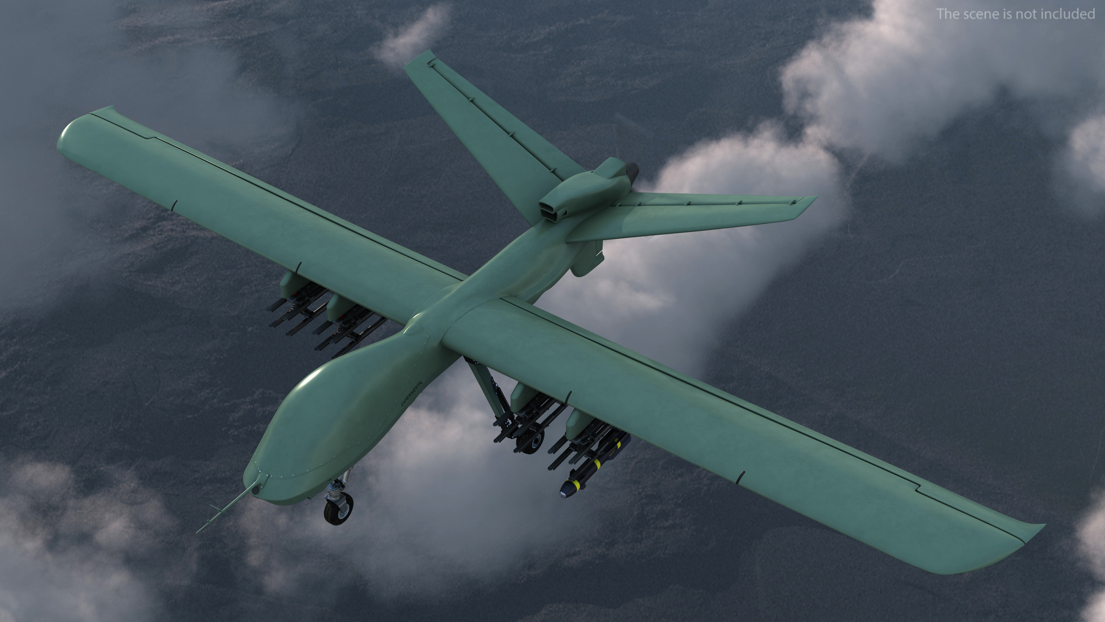 3D General Atomics Mojave Rigged for Cinema 4D model