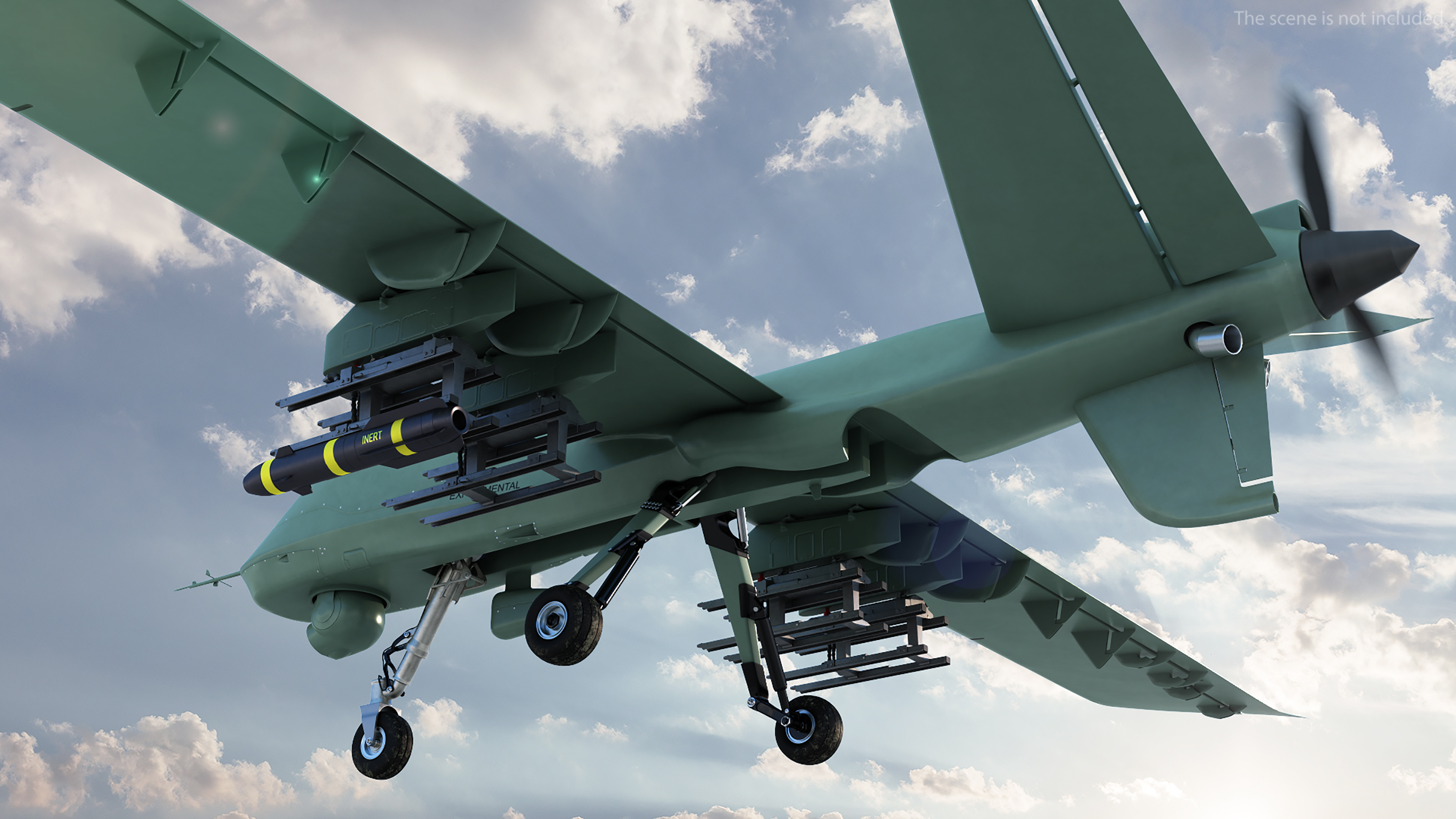 3D General Atomics Mojave Rigged for Cinema 4D model