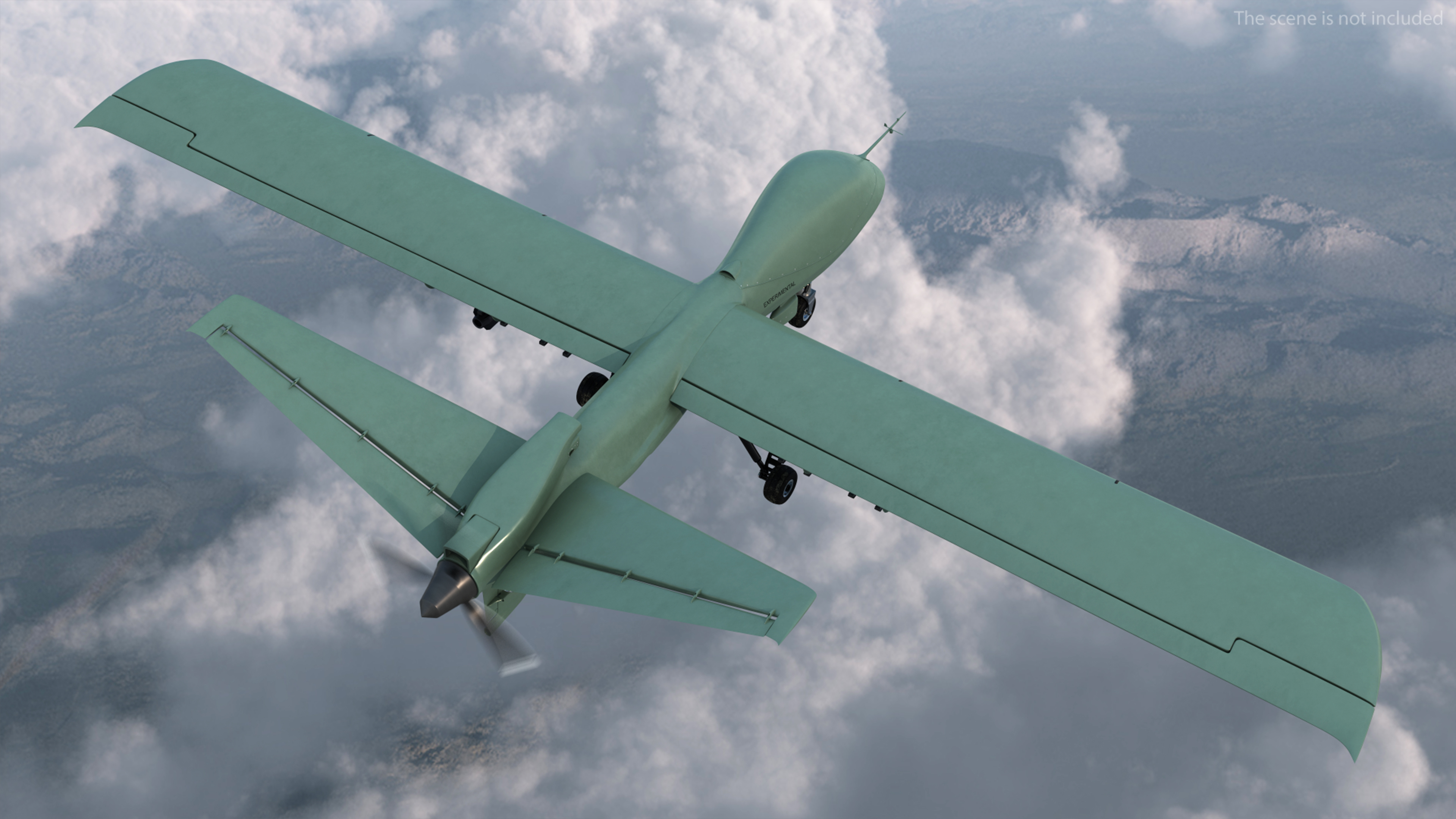 3D General Atomics Mojave Rigged for Cinema 4D model