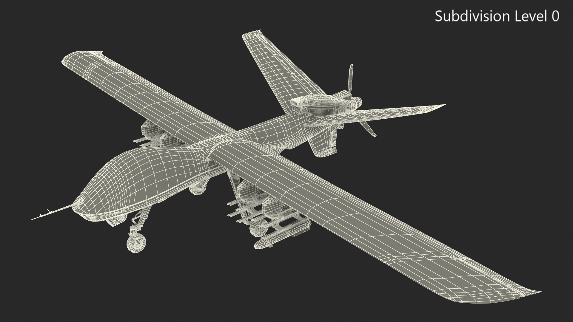 3D General Atomics Mojave Rigged for Cinema 4D model