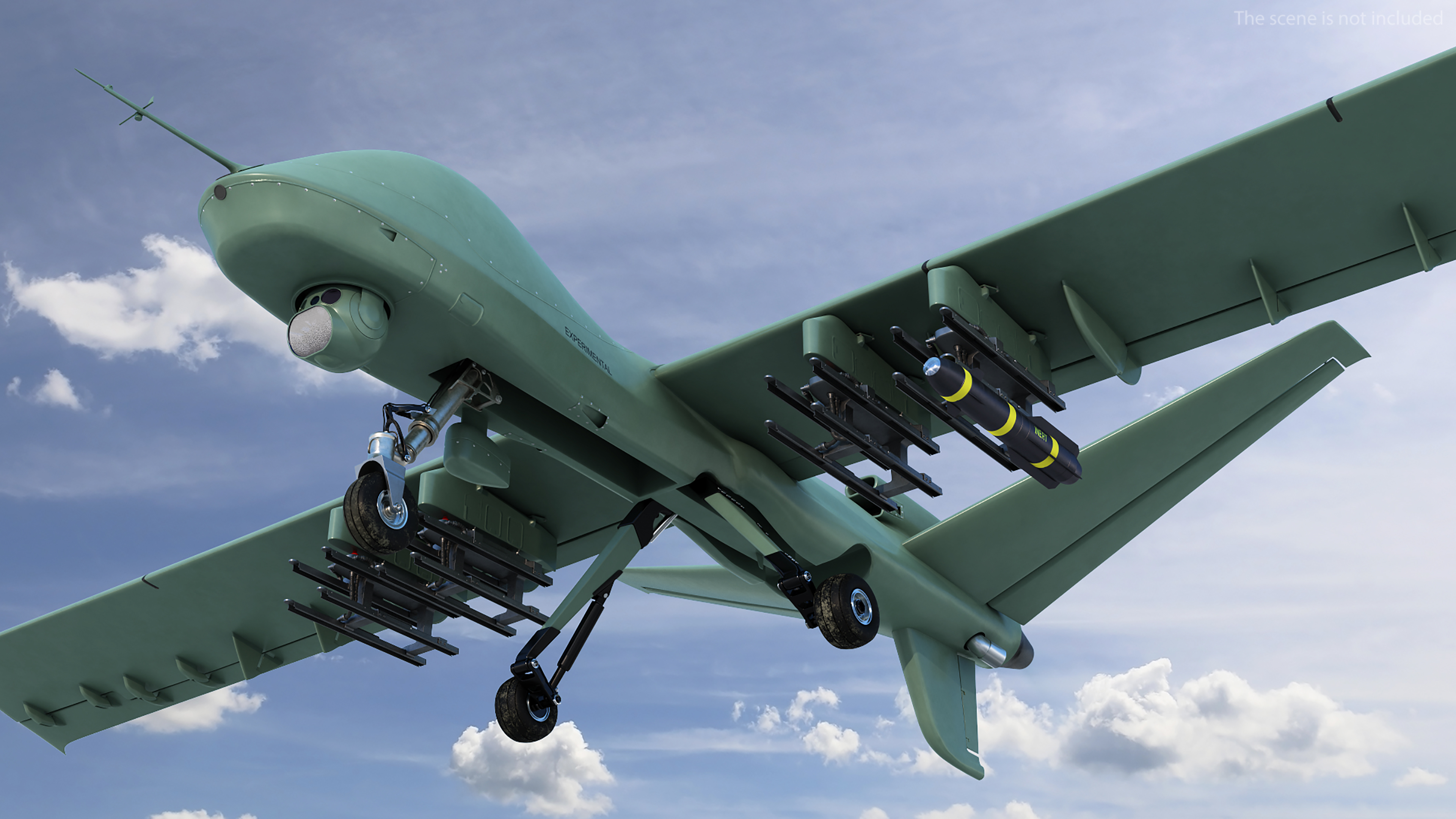 3D General Atomics Mojave Rigged for Cinema 4D model