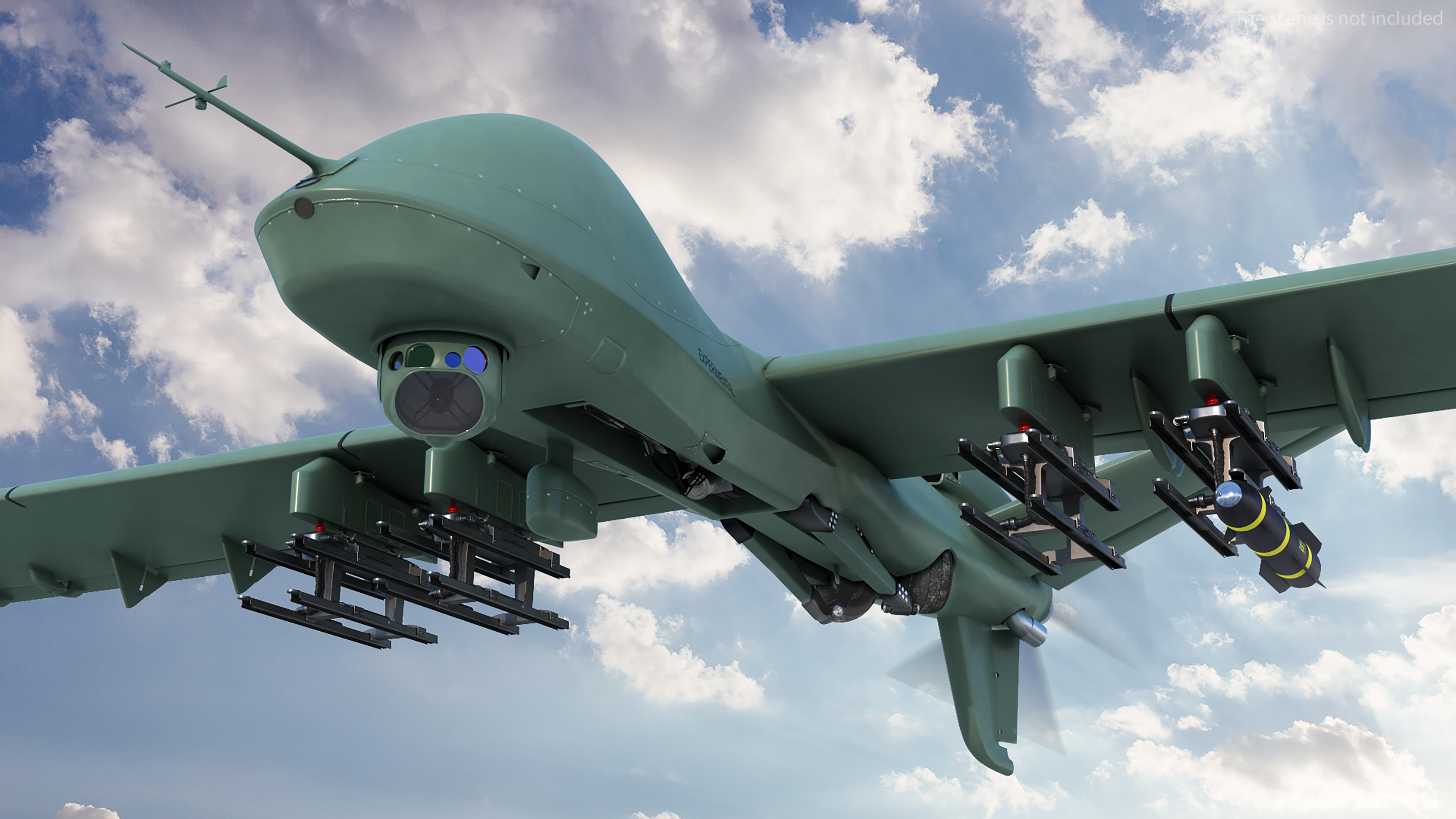 3D General Atomics Mojave Rigged for Cinema 4D model