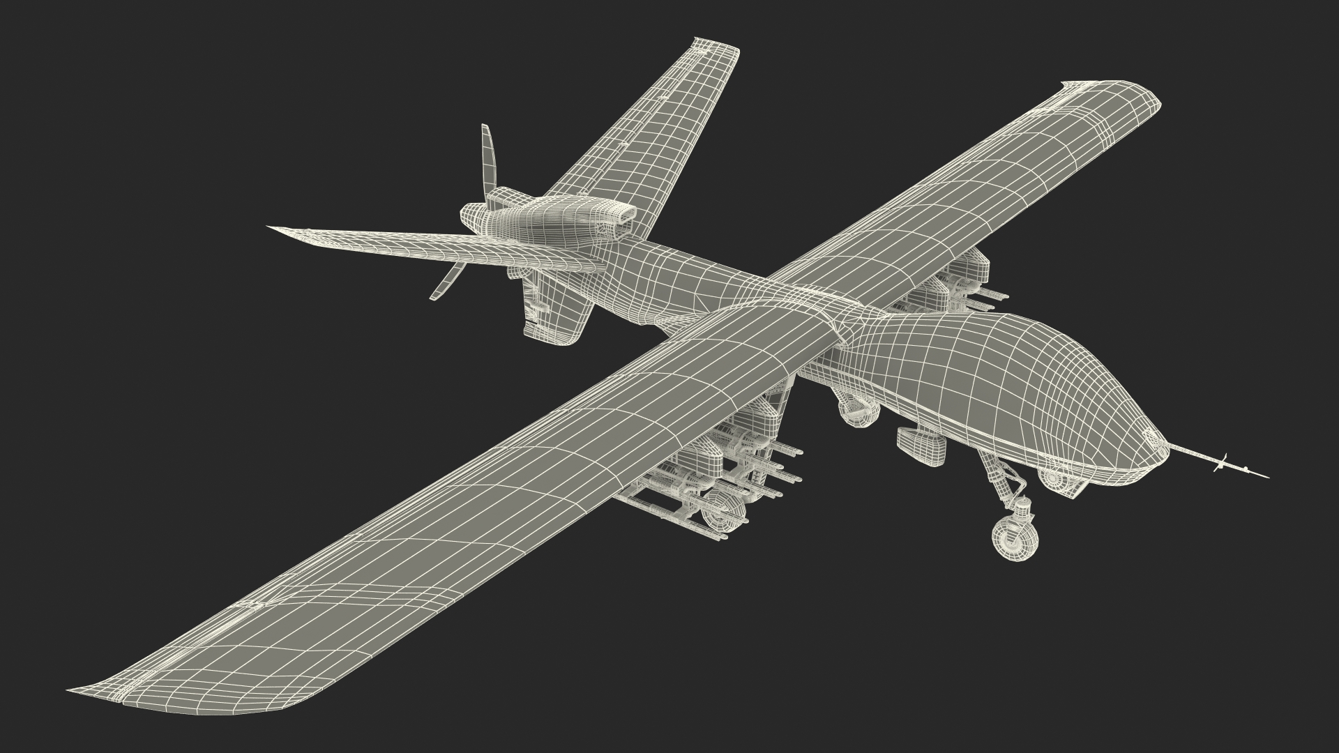 3D General Atomics Mojave Rigged for Cinema 4D model