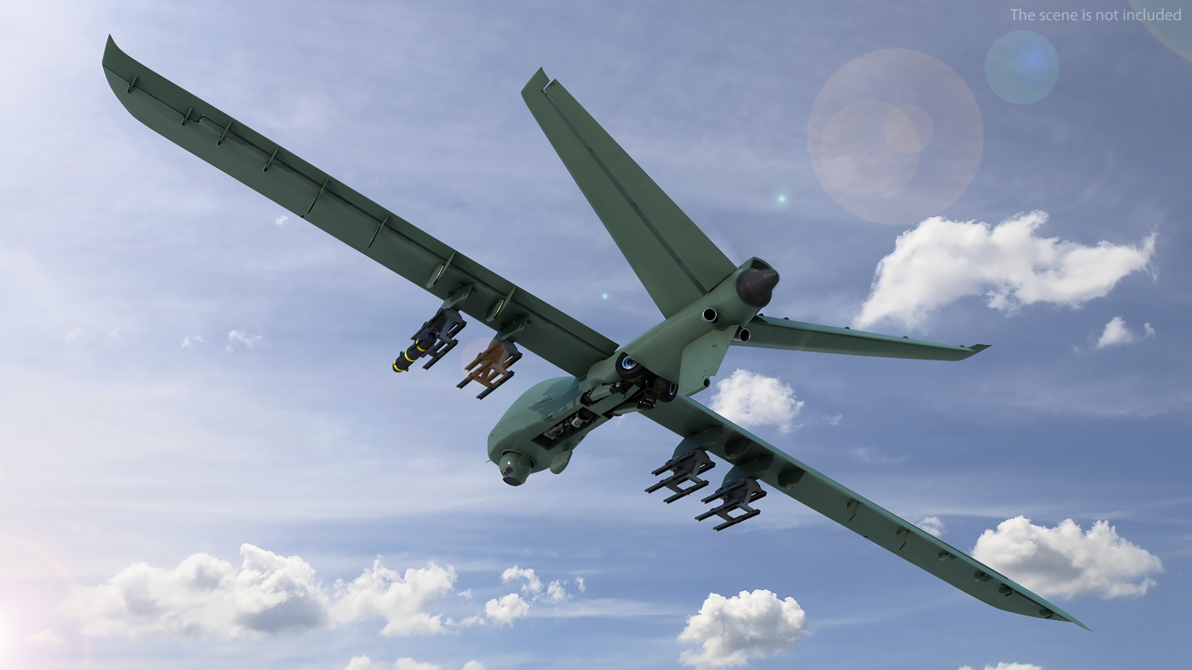 3D General Atomics Mojave Rigged for Cinema 4D model