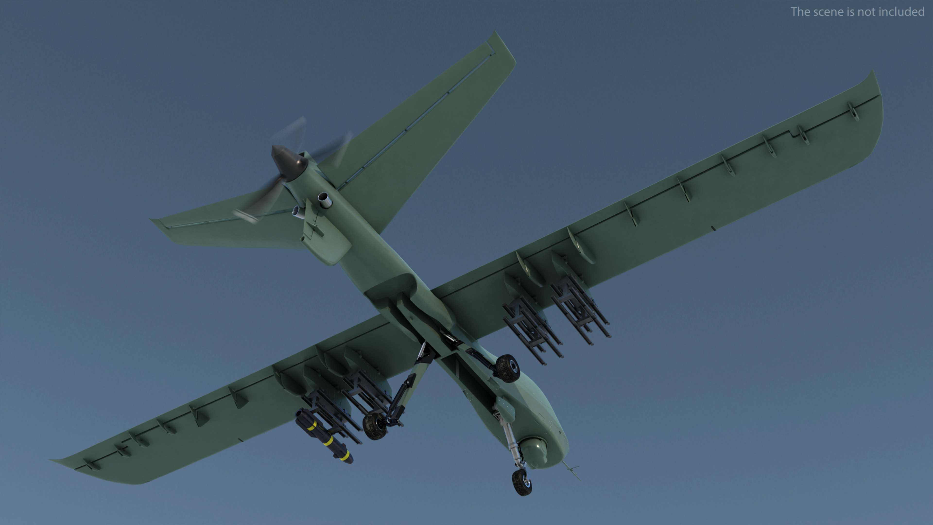 3D General Atomics Mojave Rigged for Cinema 4D model