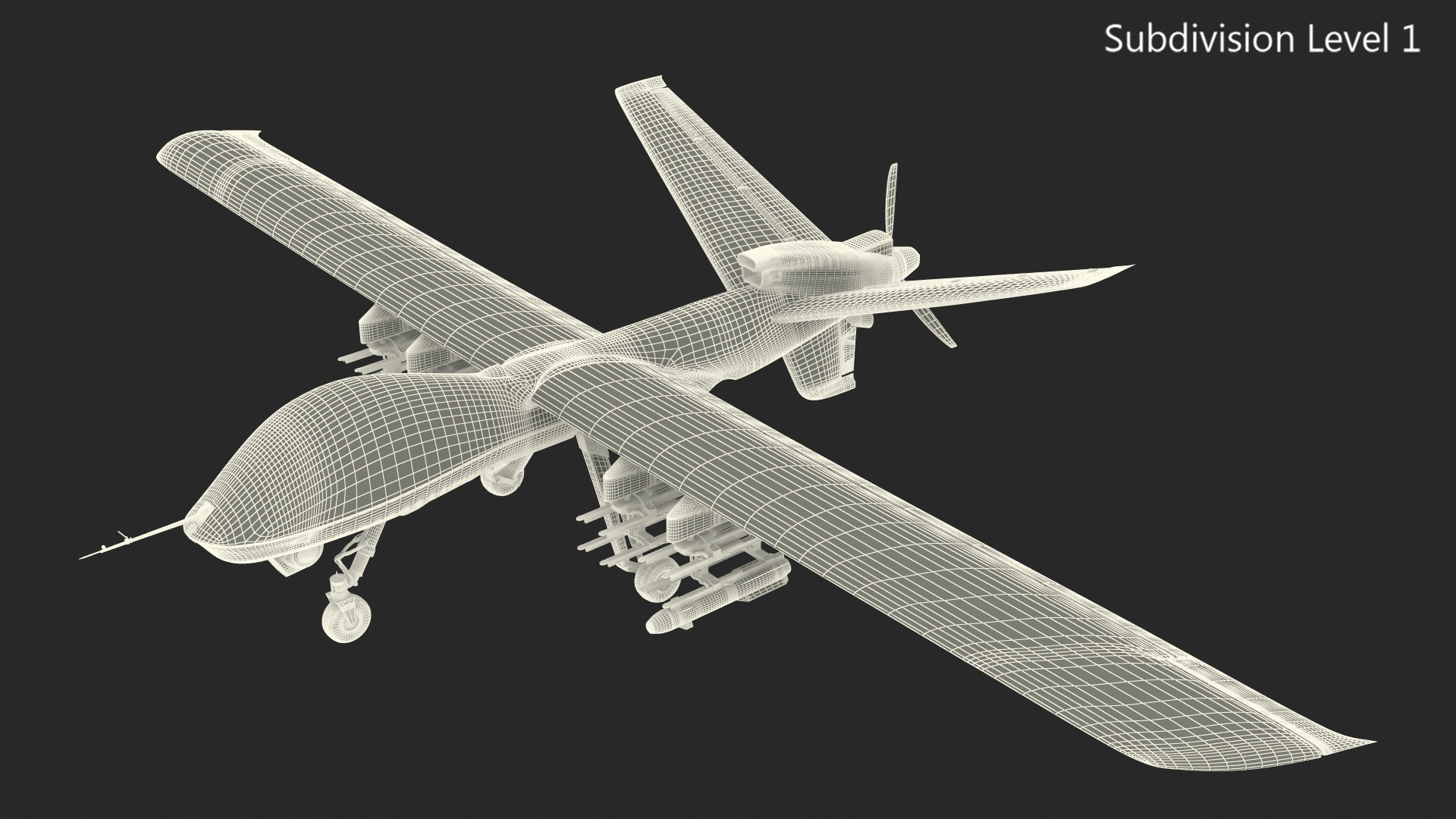 3D General Atomics Mojave Rigged for Cinema 4D model