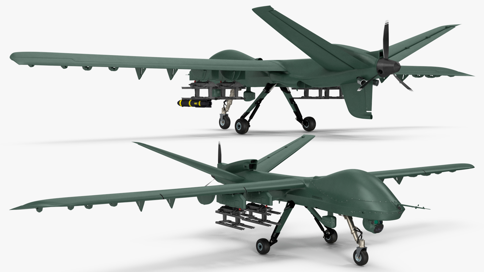 3D General Atomics Mojave Rigged for Cinema 4D model