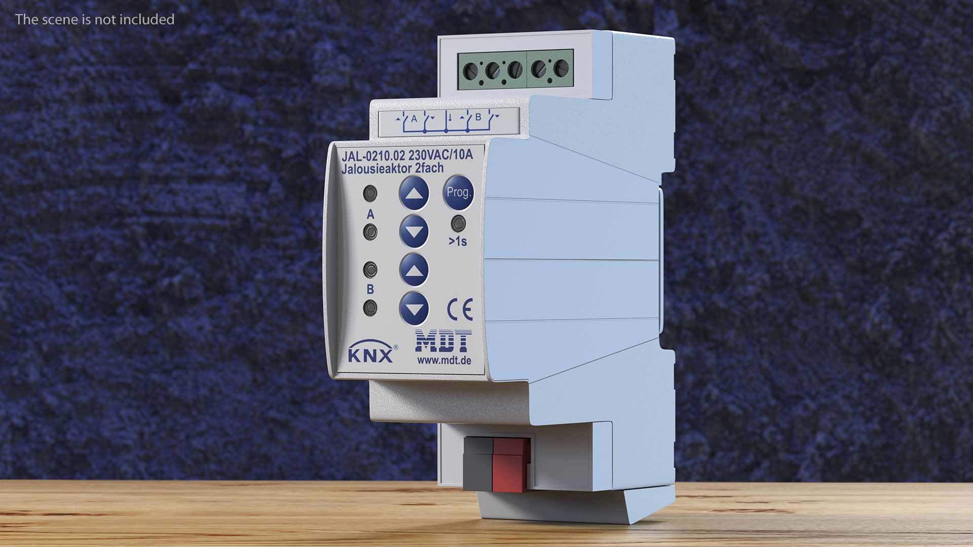 KNX Blind Actuator Two Gang 3D