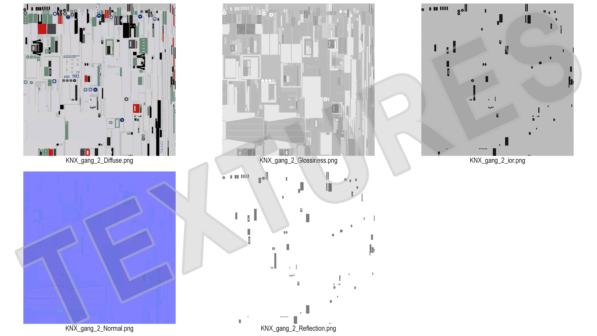 KNX Blind Actuator Two Gang 3D