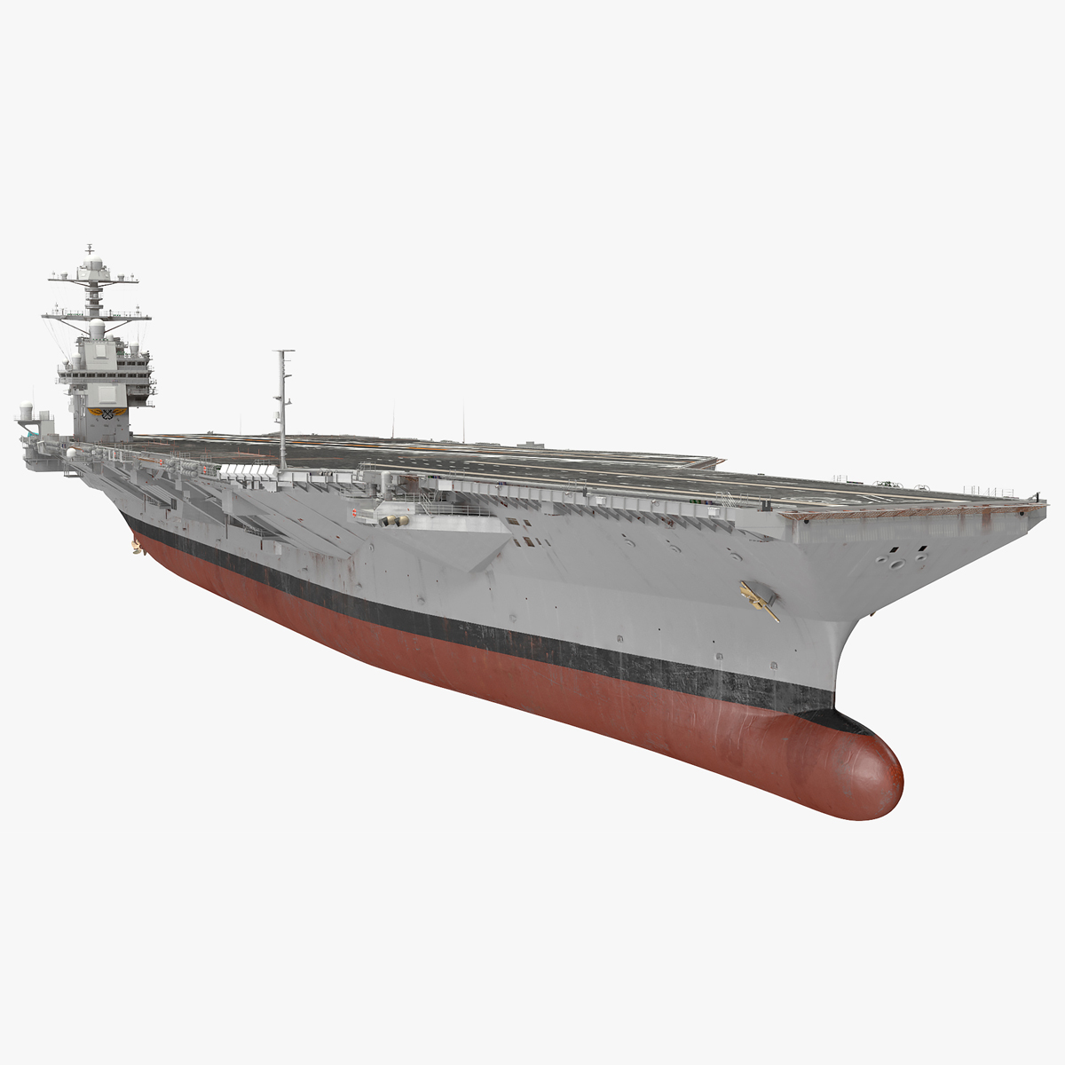 3D USS Gerald Ford CVN 78 Rigged for Cinema 4D model