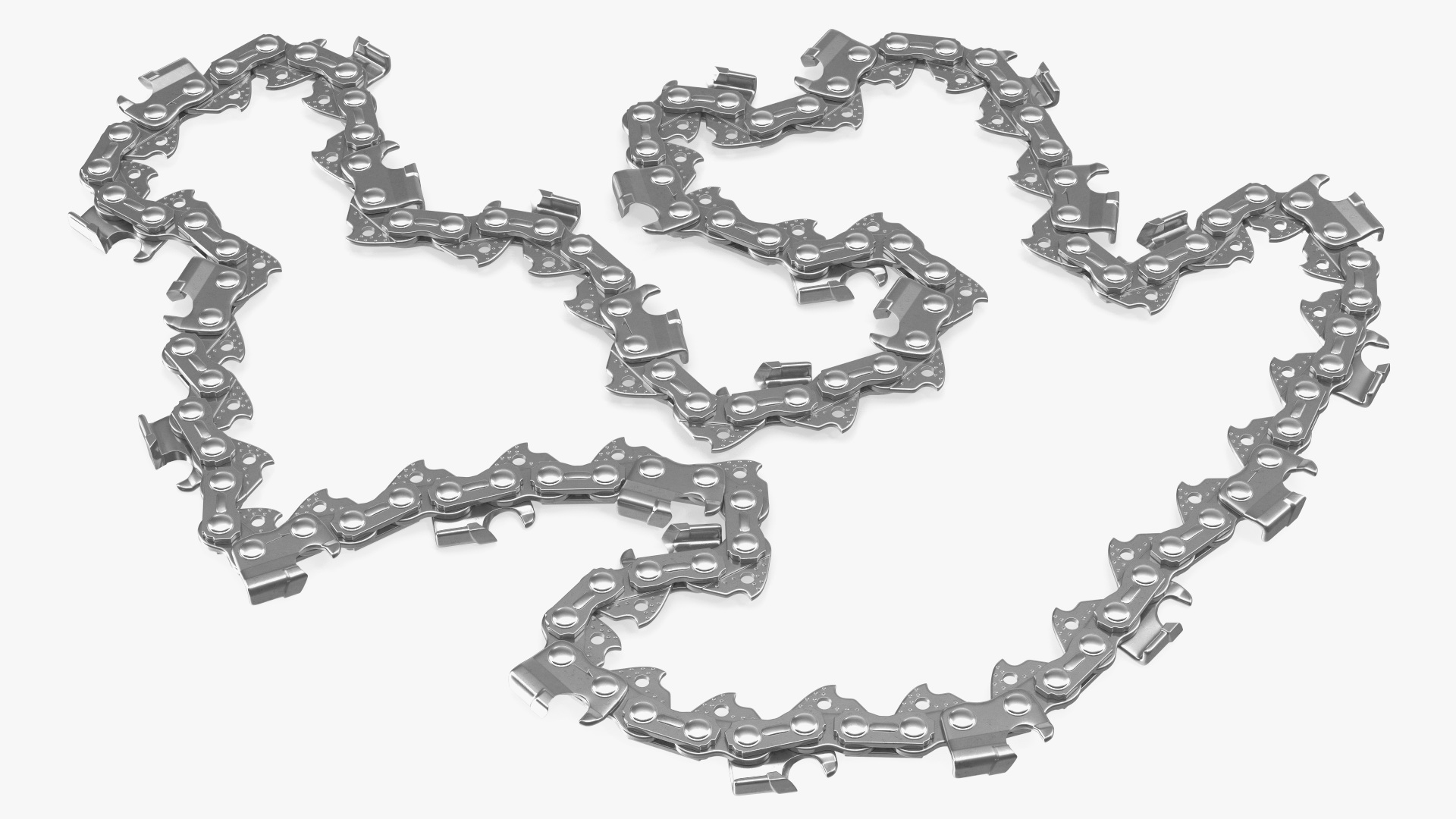 Steel Chain for Chainsaw 3D model