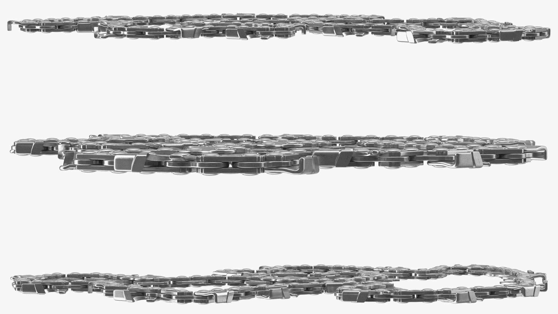 Steel Chain for Chainsaw 3D model