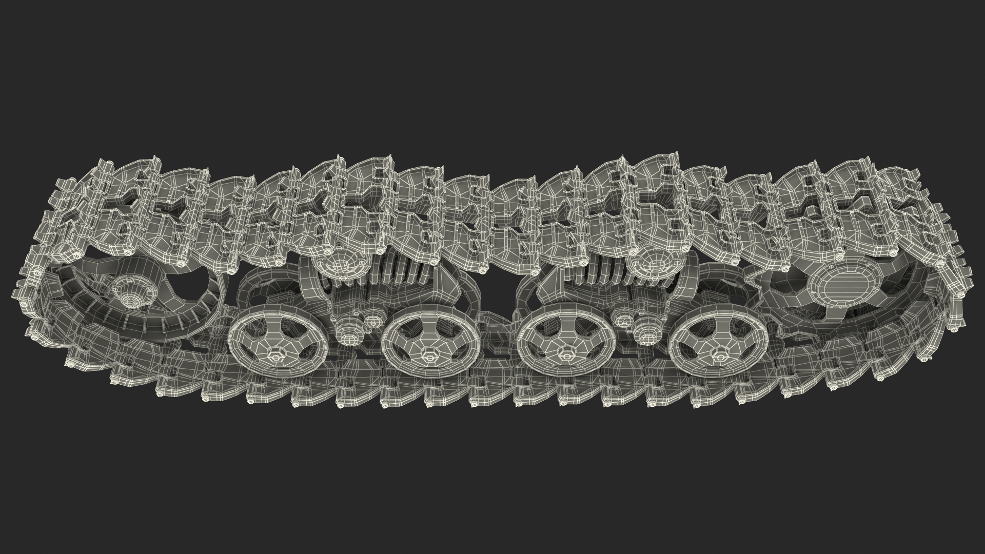 3D Old Caterpillar Track