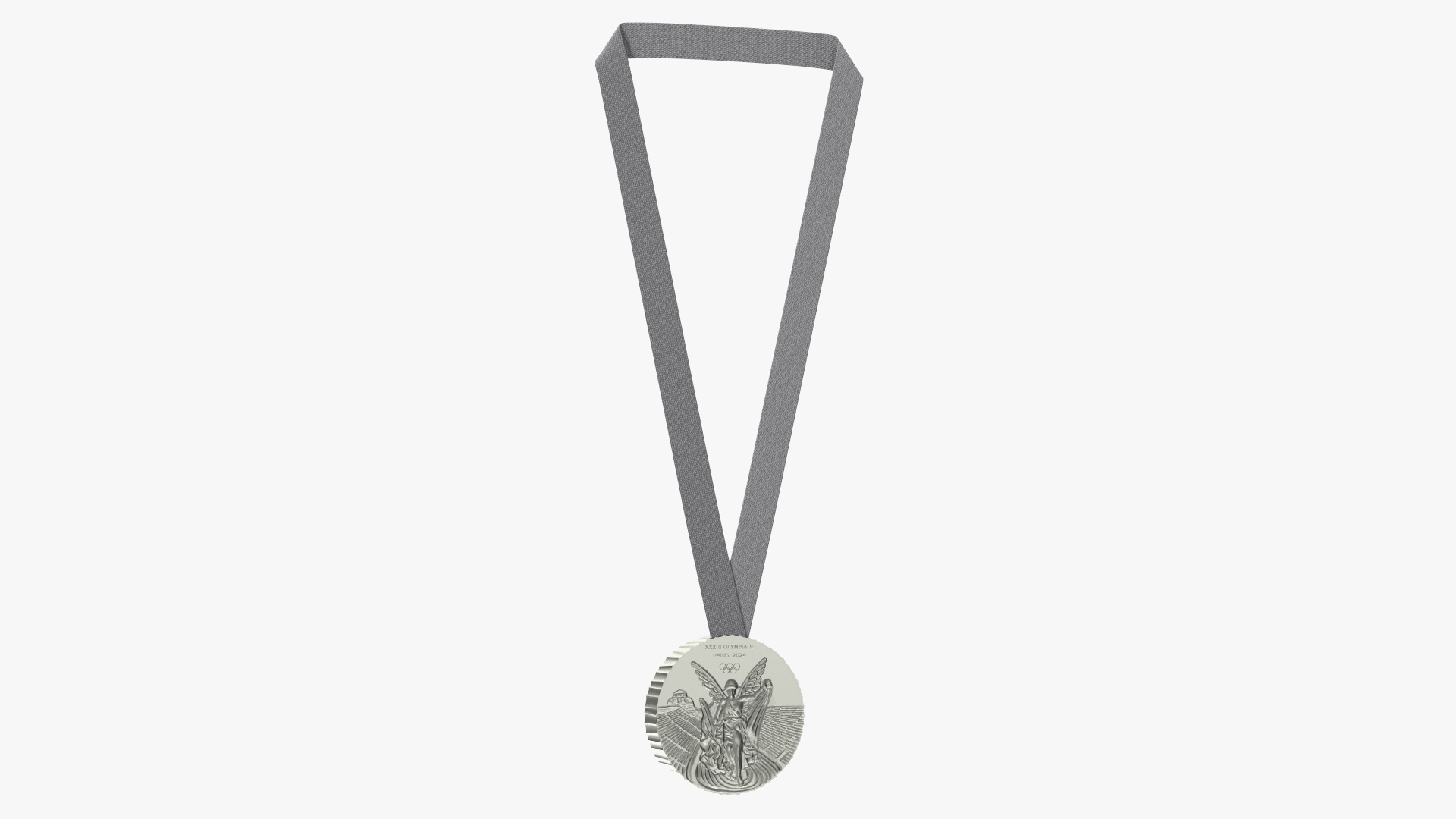 3D model Olympic Silver Medal 2024
