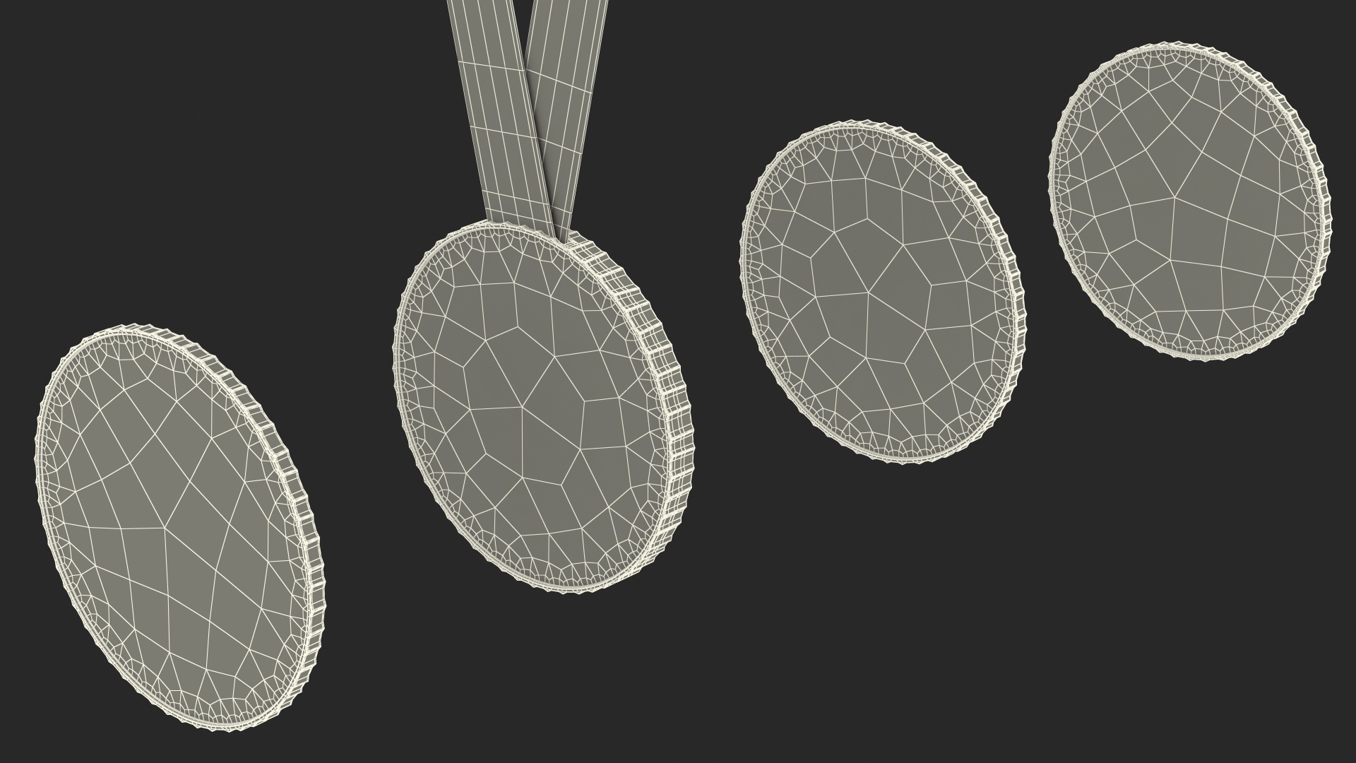 3D model Olympic Silver Medal 2024