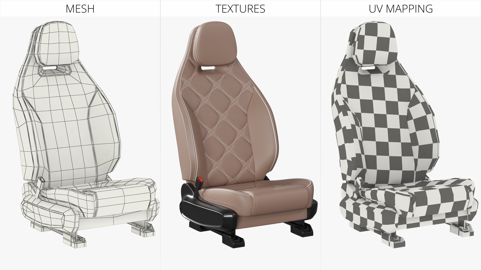 Luxury Automotive Seat Brown - view 8