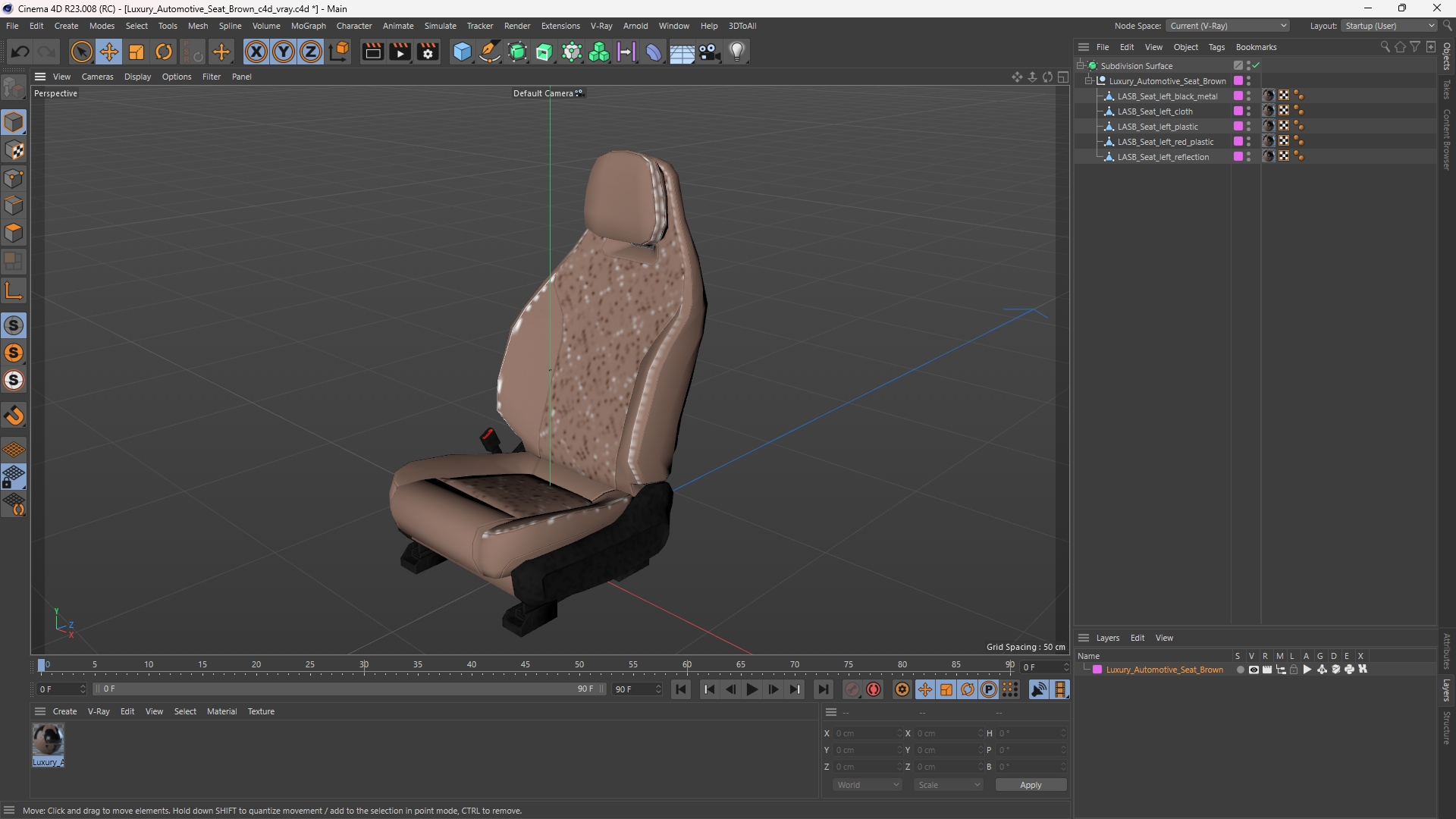 Luxury Automotive Seat Brown - view 12