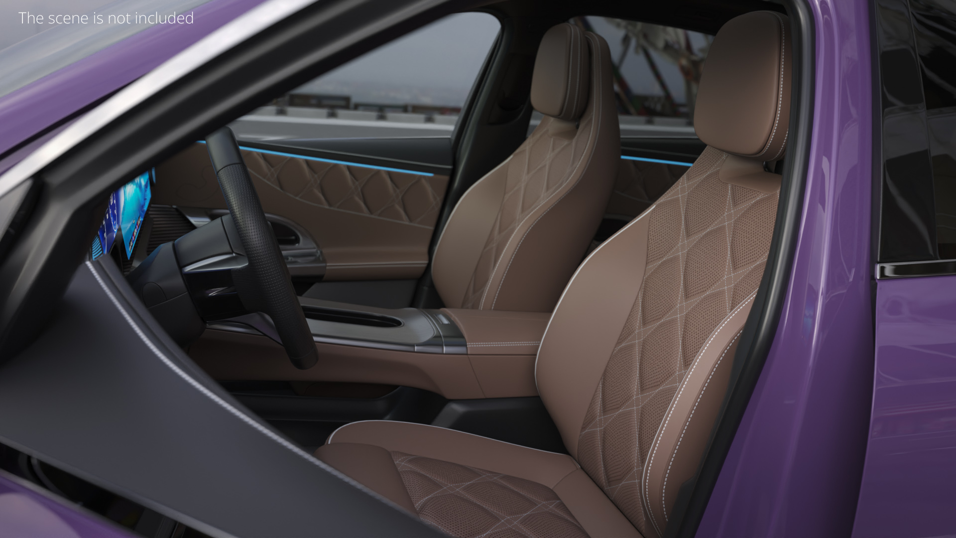 Luxury Automotive Seat Brown - view 3