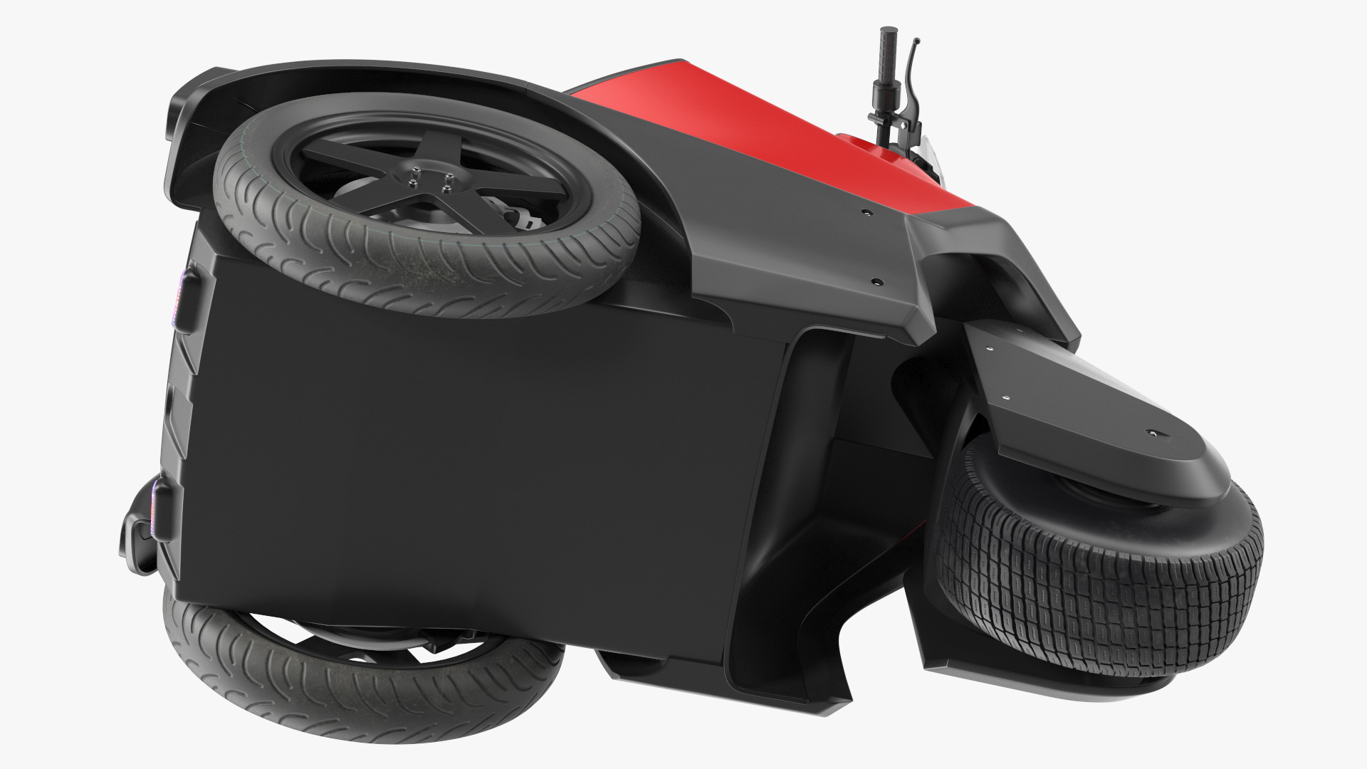 3D Electric Bike Red Light model