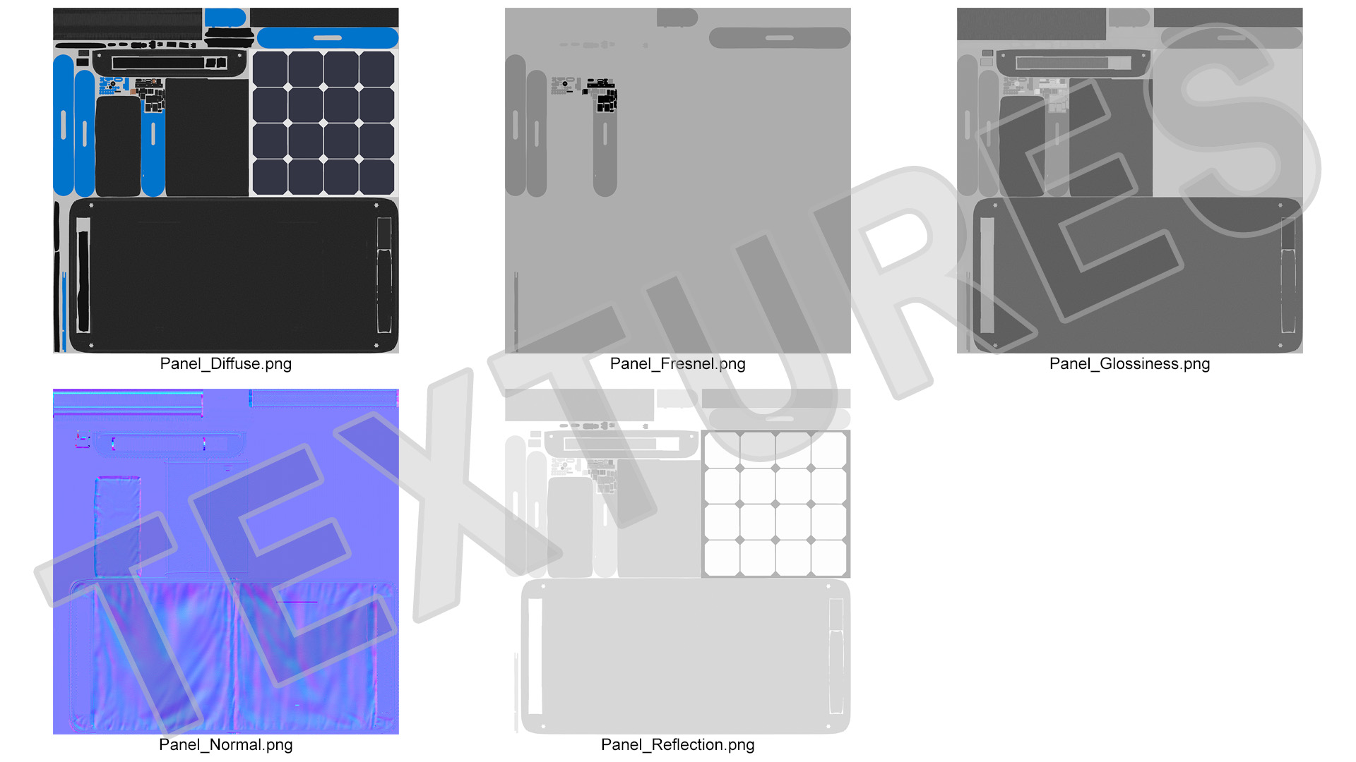 Foldable Portable Solar Panel 3D model