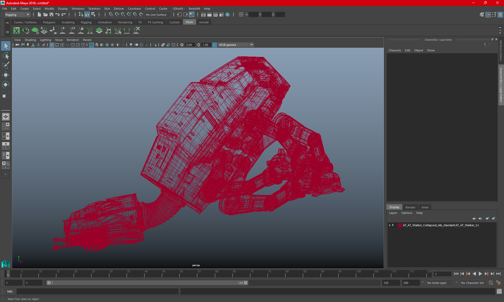 AT AT Walker Collapsed 3D