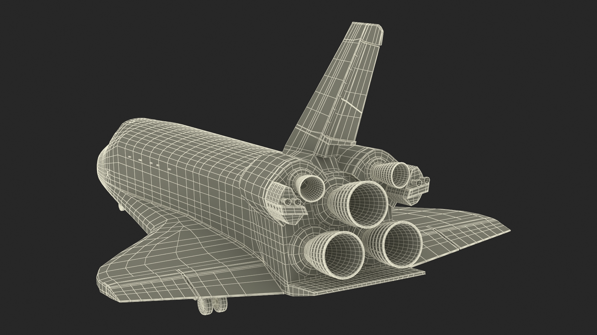 3D NASA Space Shuttle Discovery model