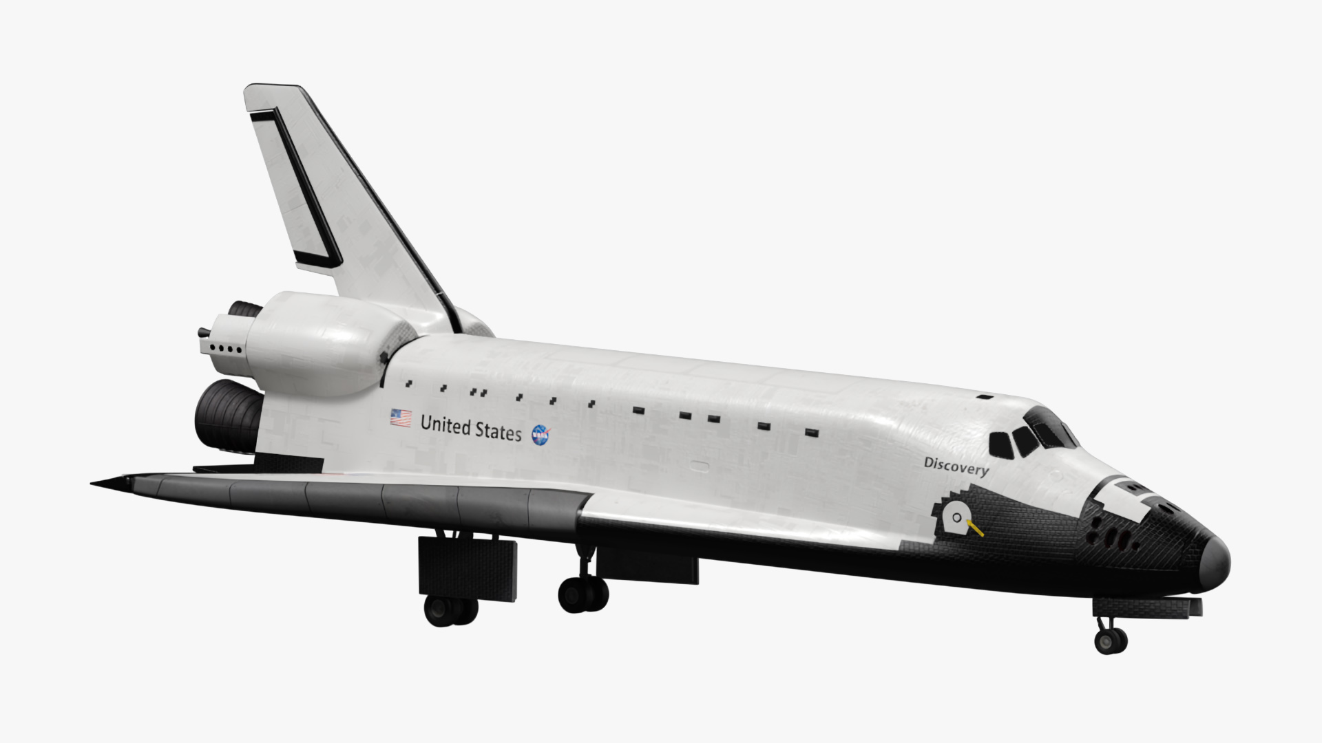 3D NASA Space Shuttle Discovery model