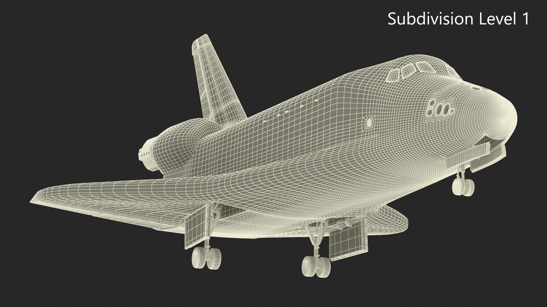 3D NASA Space Shuttle Discovery model