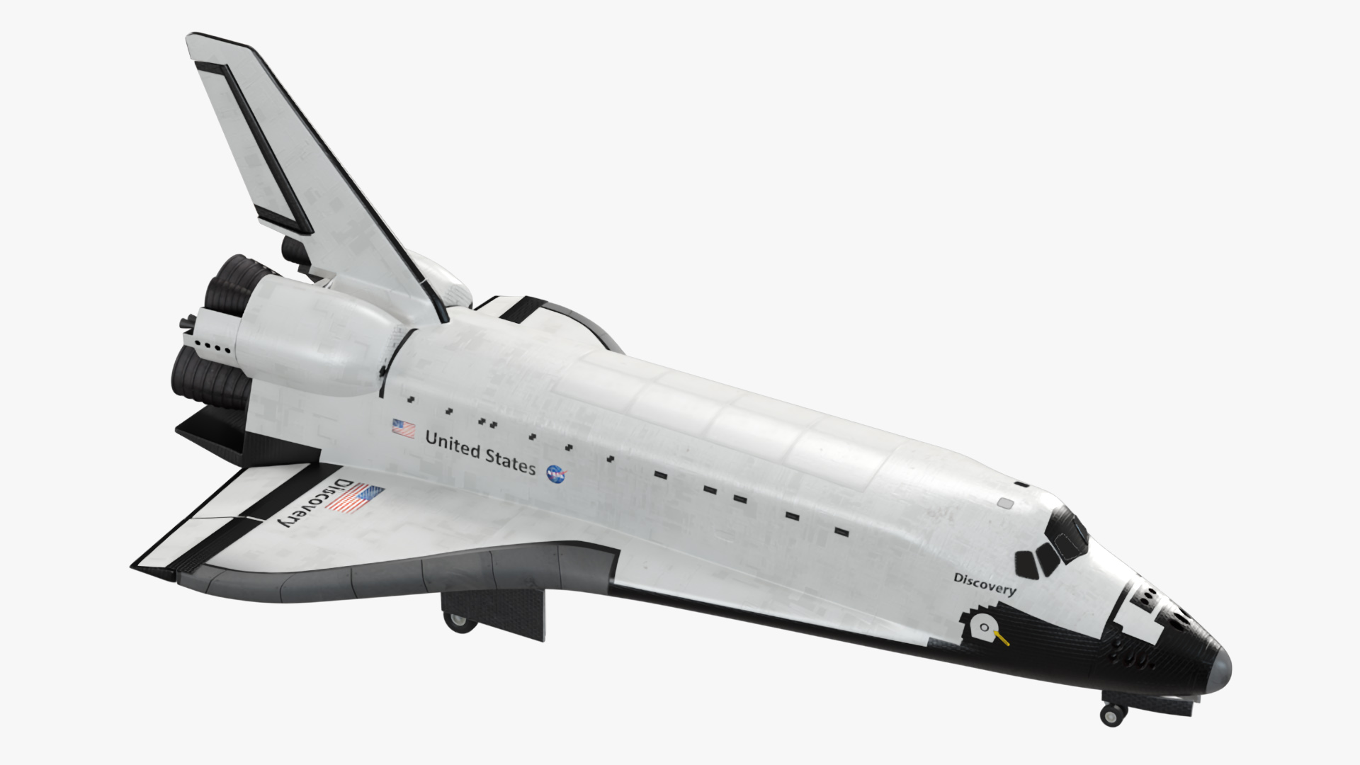 3D NASA Space Shuttle Discovery model