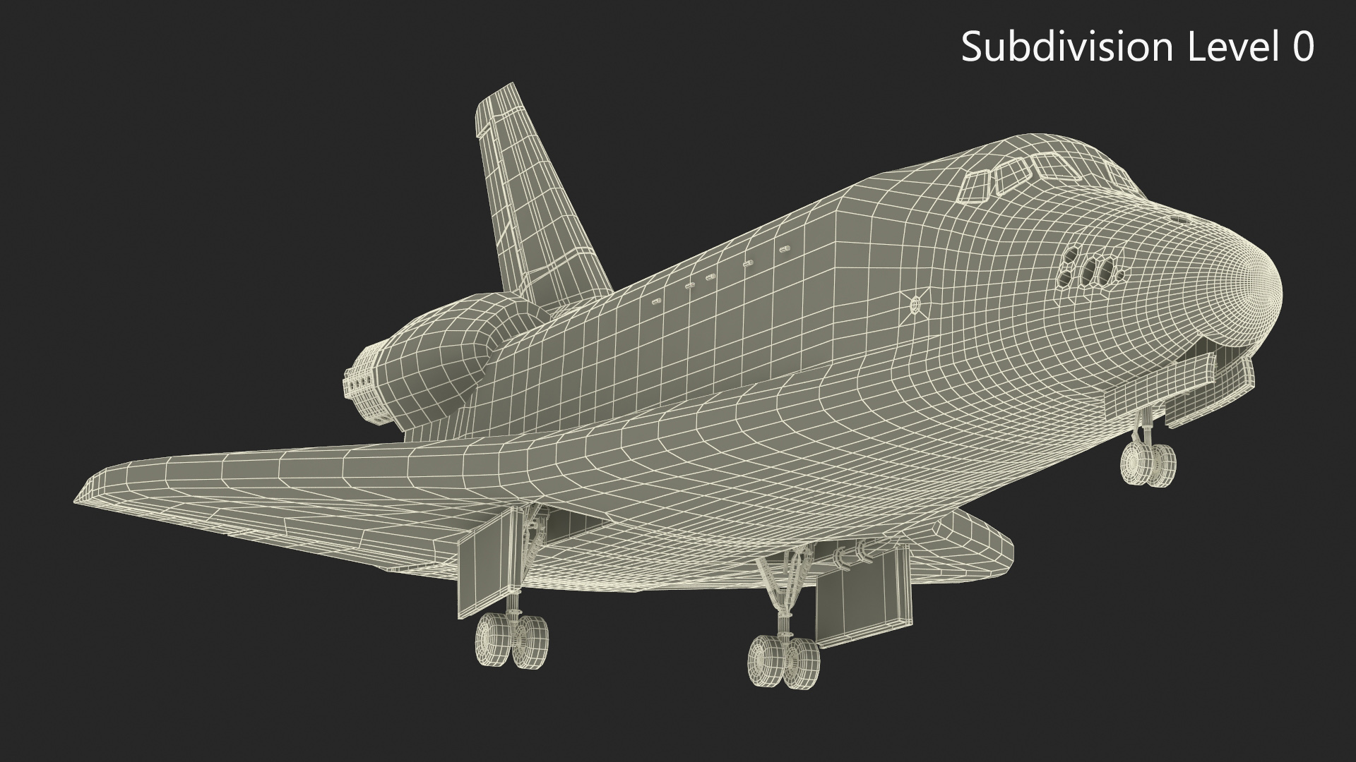3D NASA Space Shuttle Discovery model