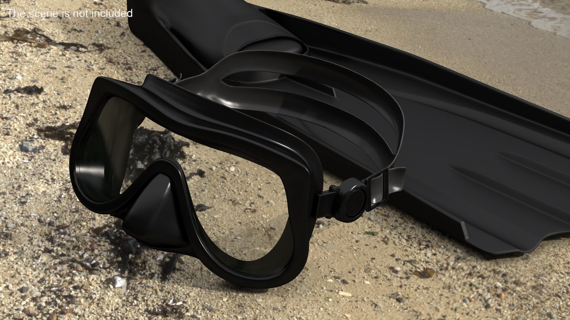 Professional Diving Mask 3D model