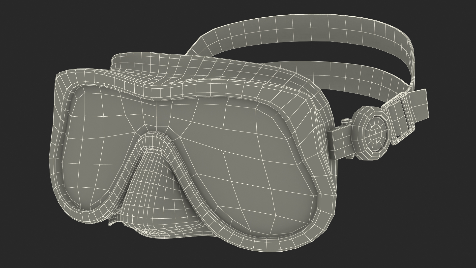 Professional Diving Mask 3D model