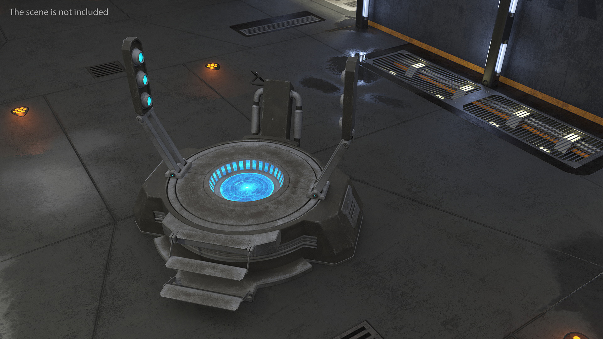 3D Sci Fi Teleport Machine model