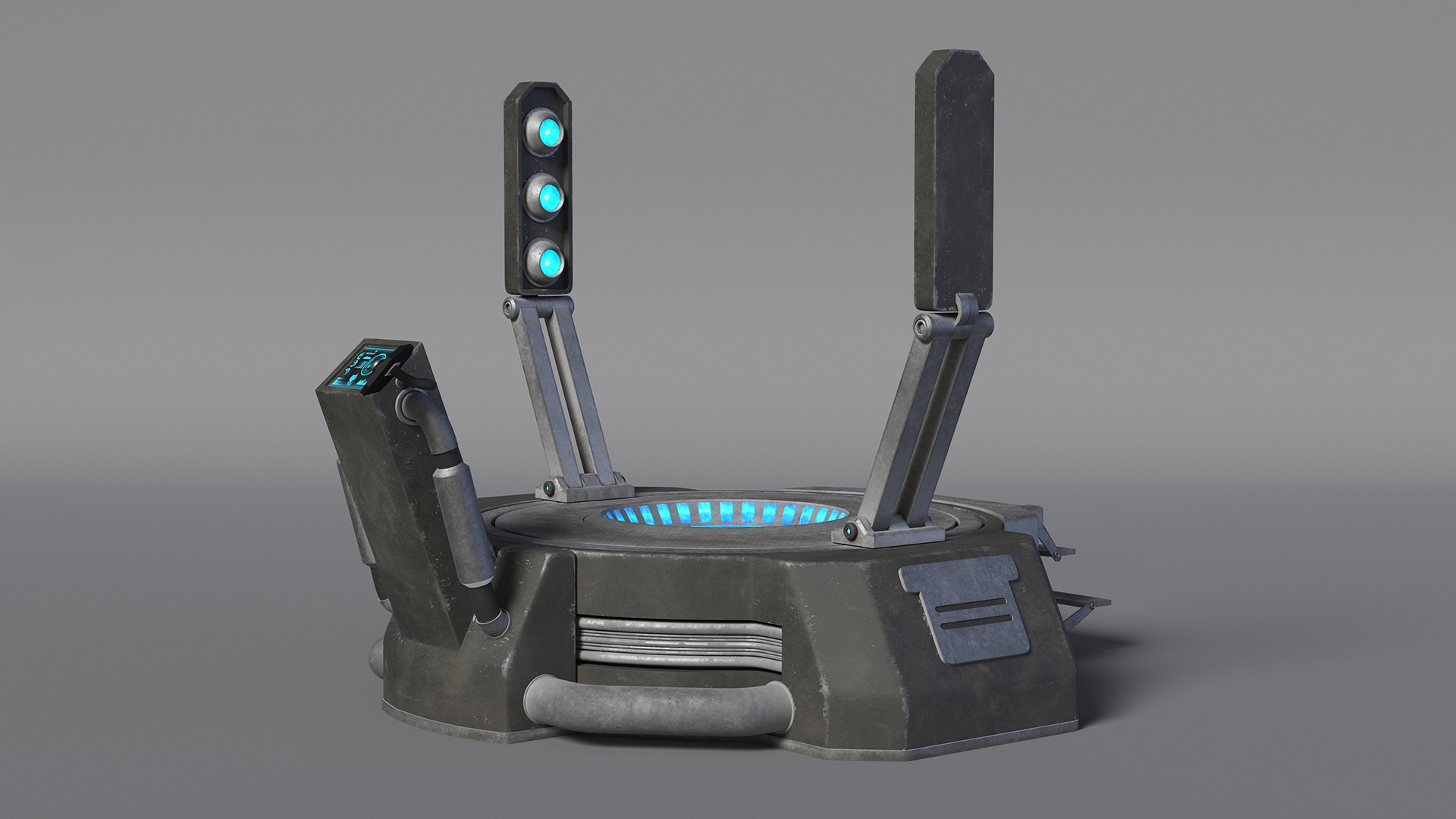 3D Sci Fi Teleport Machine model