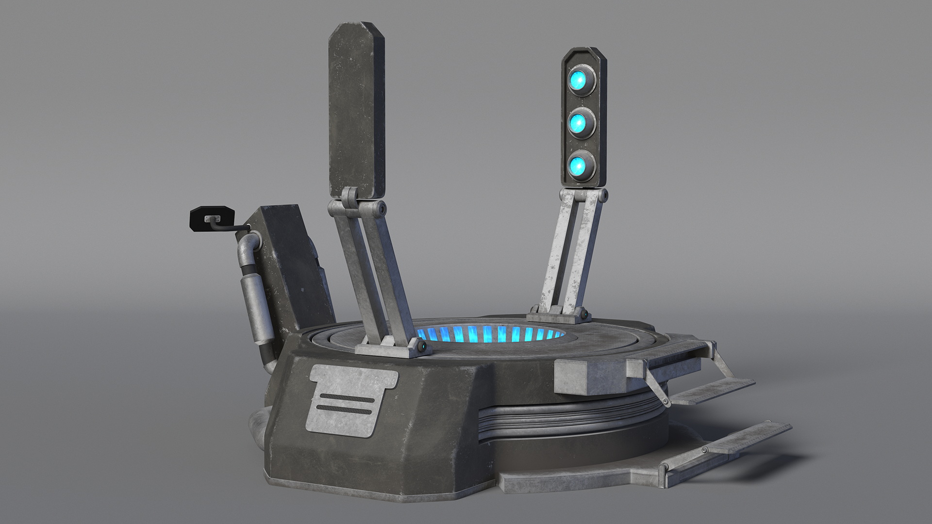 3D Sci Fi Teleport Machine model