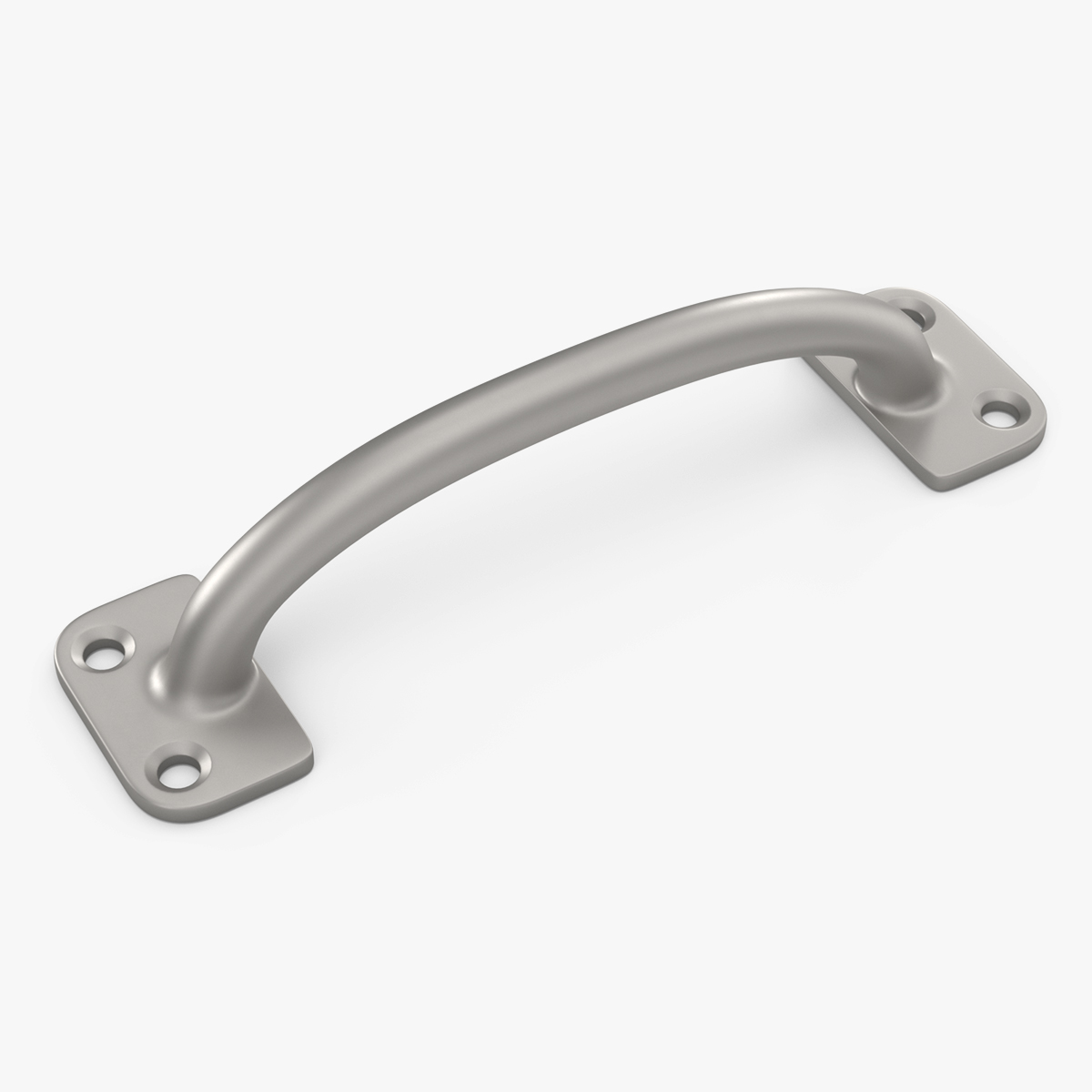 3D Kitchen Cabinet Handle Traditional Silver