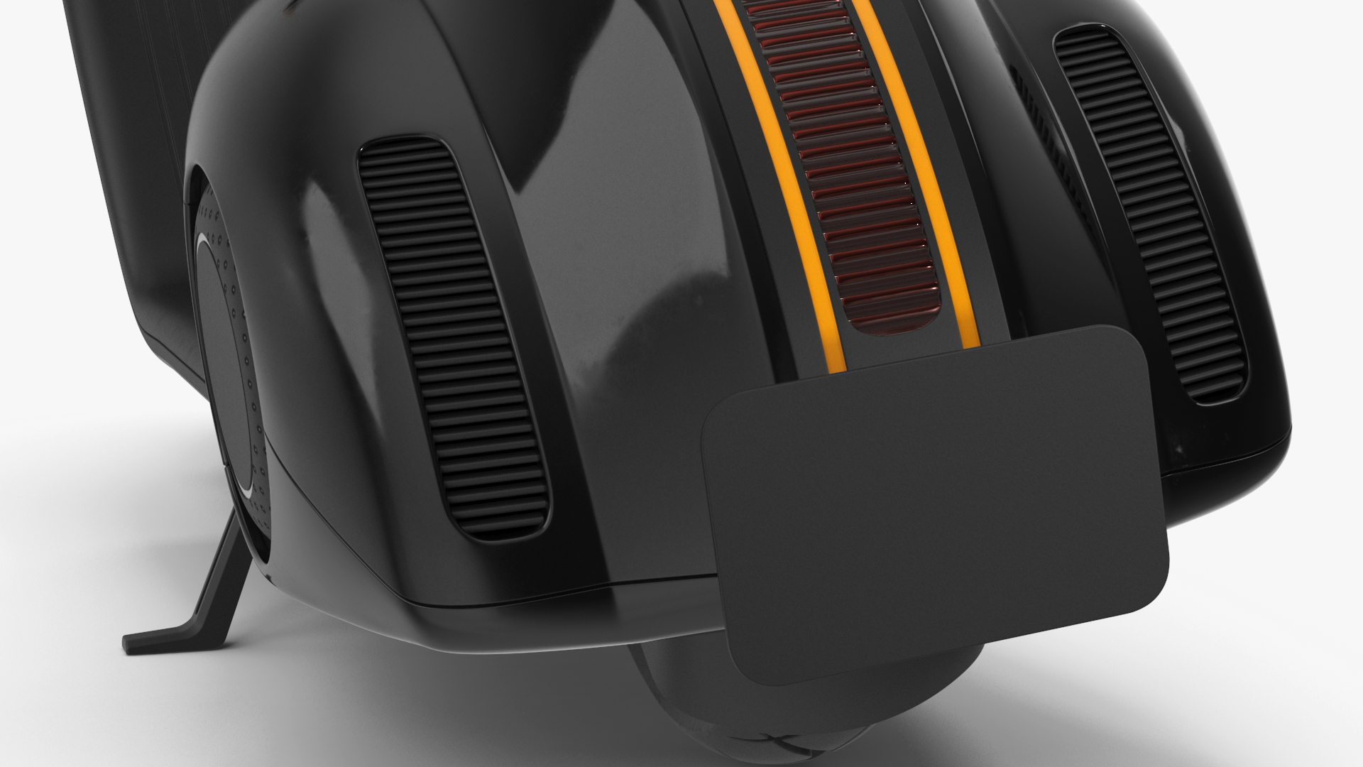 3D model Futuristic Electric Scooter Black Rigged