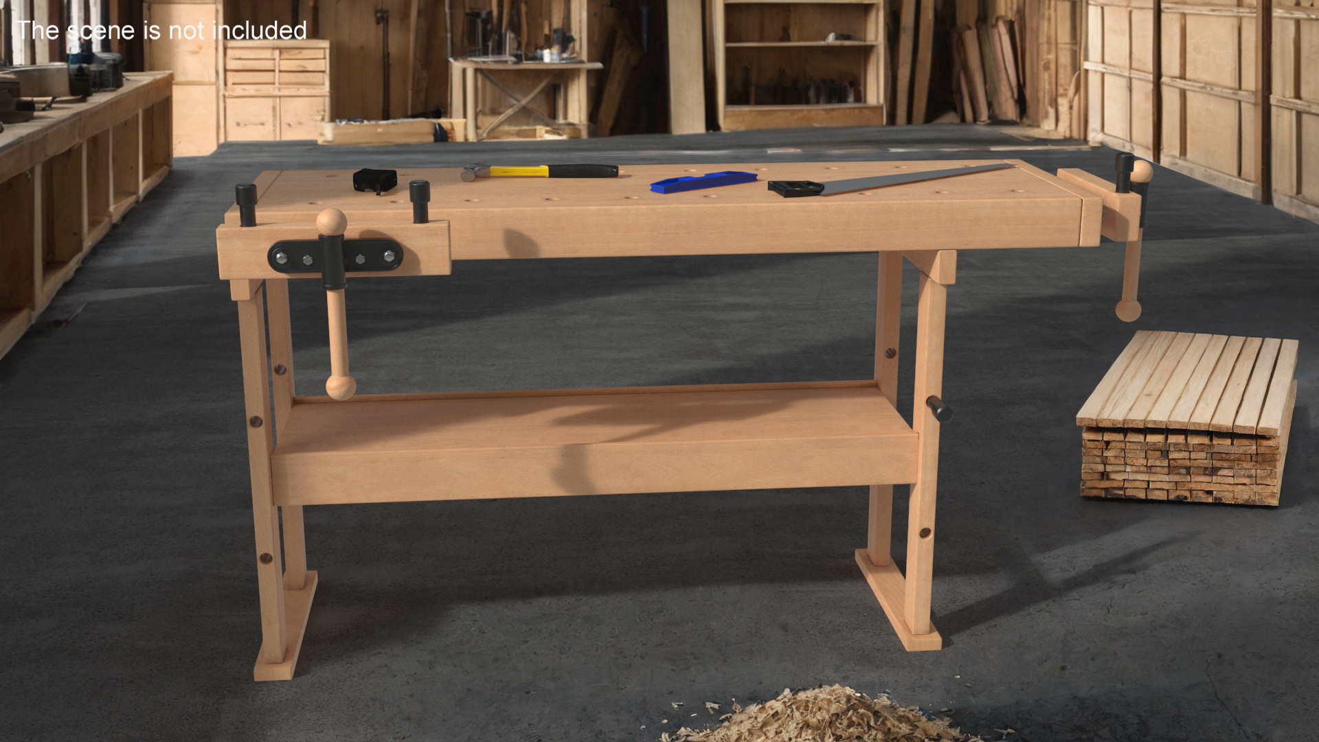 3D model Aspen Carpentry Workbench