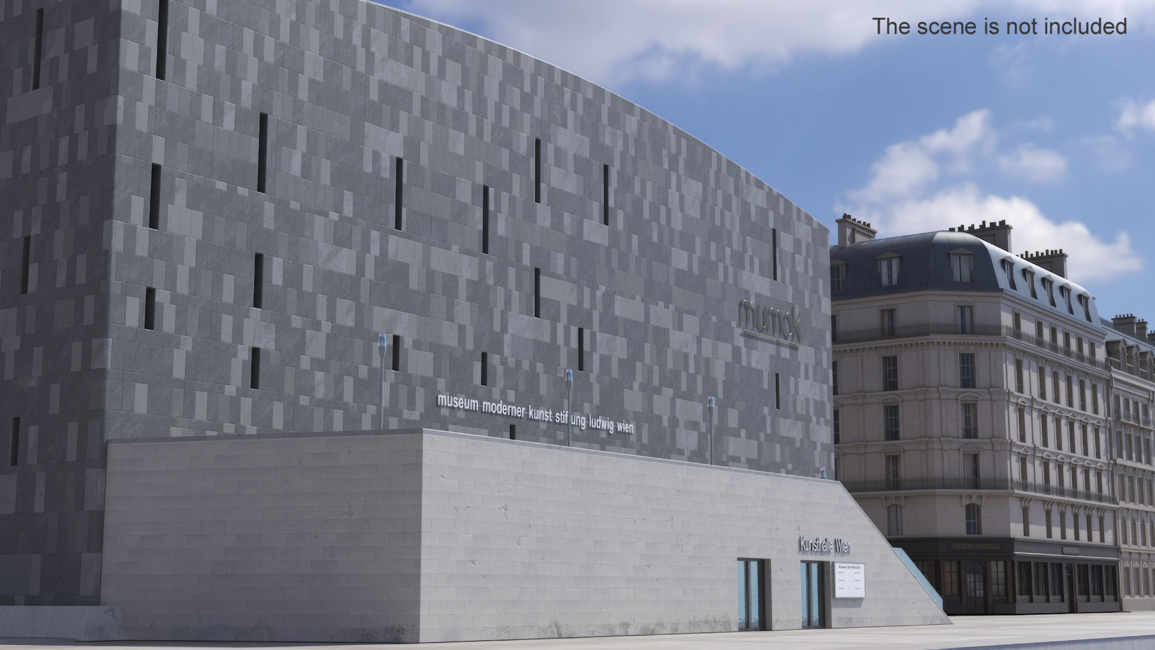 3D MUMOK Museum Building