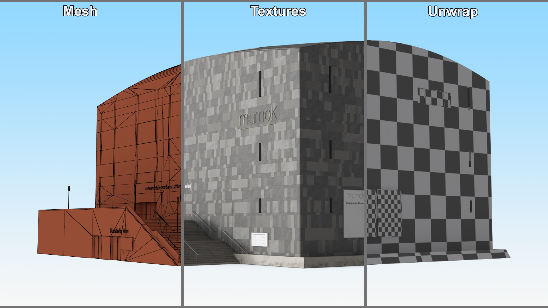 3D MUMOK Museum Building