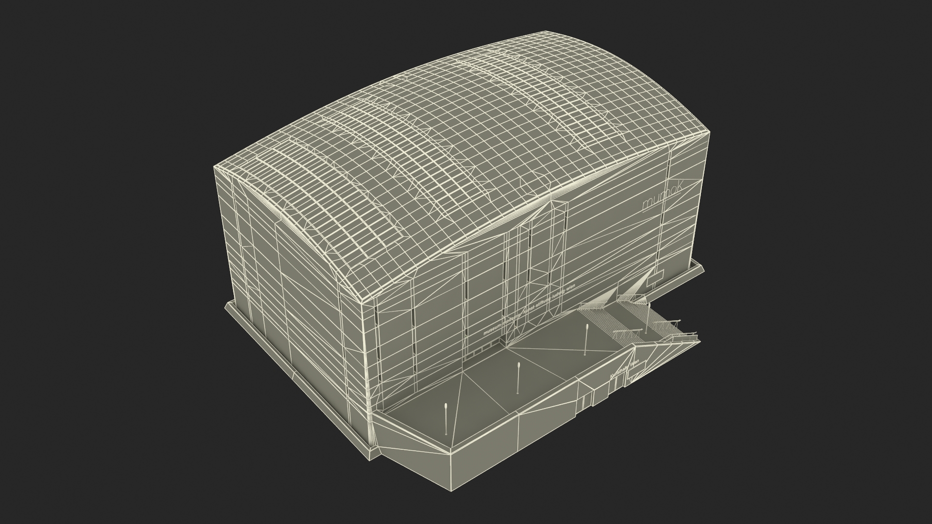 3D MUMOK Museum Building