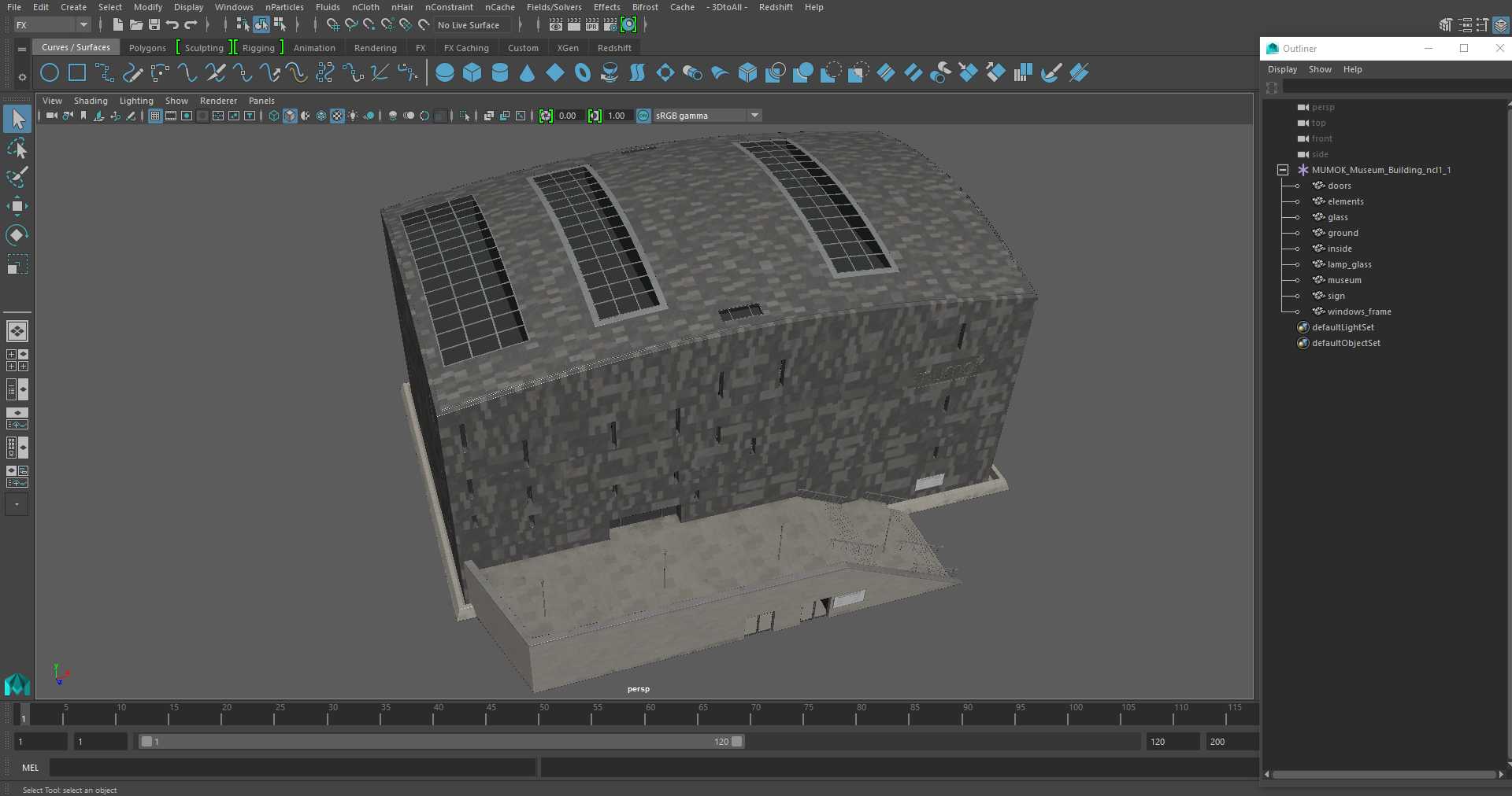 3D MUMOK Museum Building