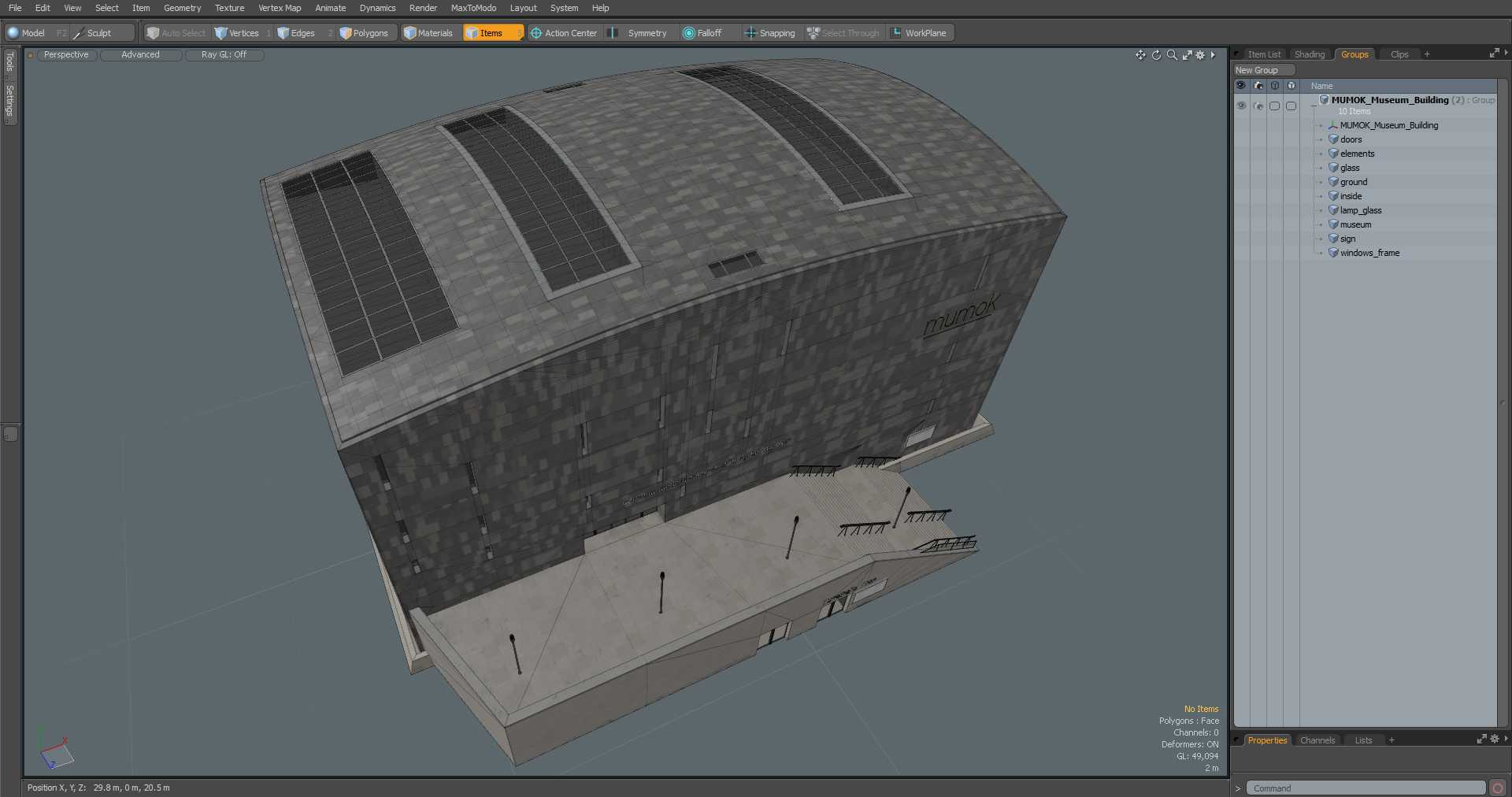 3D MUMOK Museum Building
